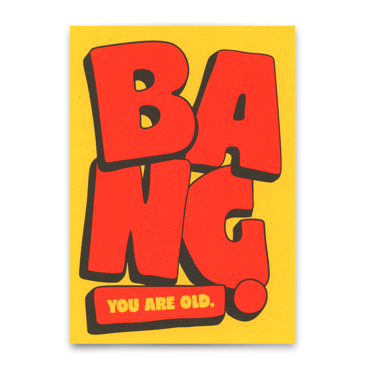 Postkarte "Bang" | Ausgefallene Karte zur Gratulation
