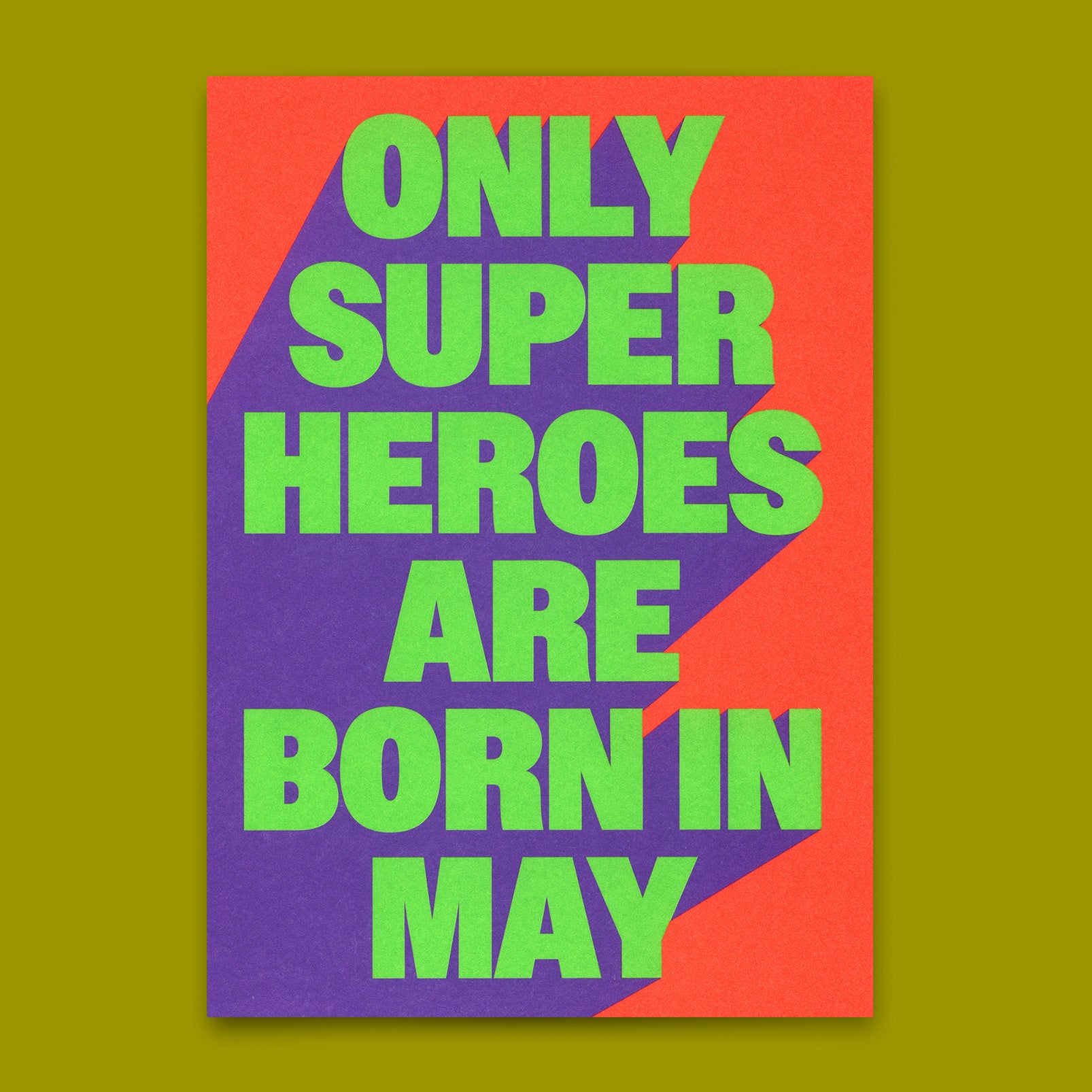 Postkarte "Superheroes May" | Coole Karte zum Geburtstag