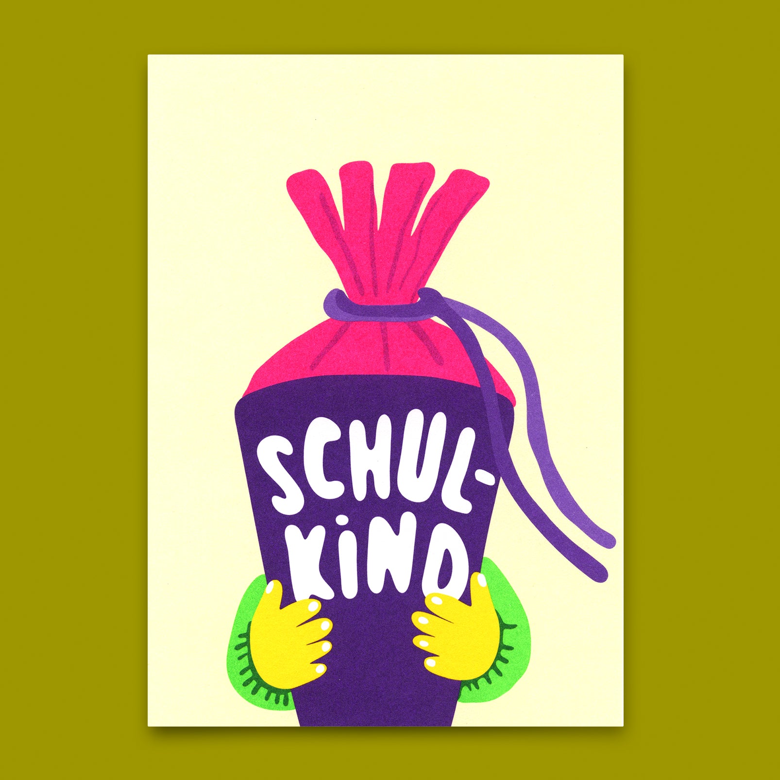 Postkarte "Schulkind" | Schöne Karte für den Schulstart