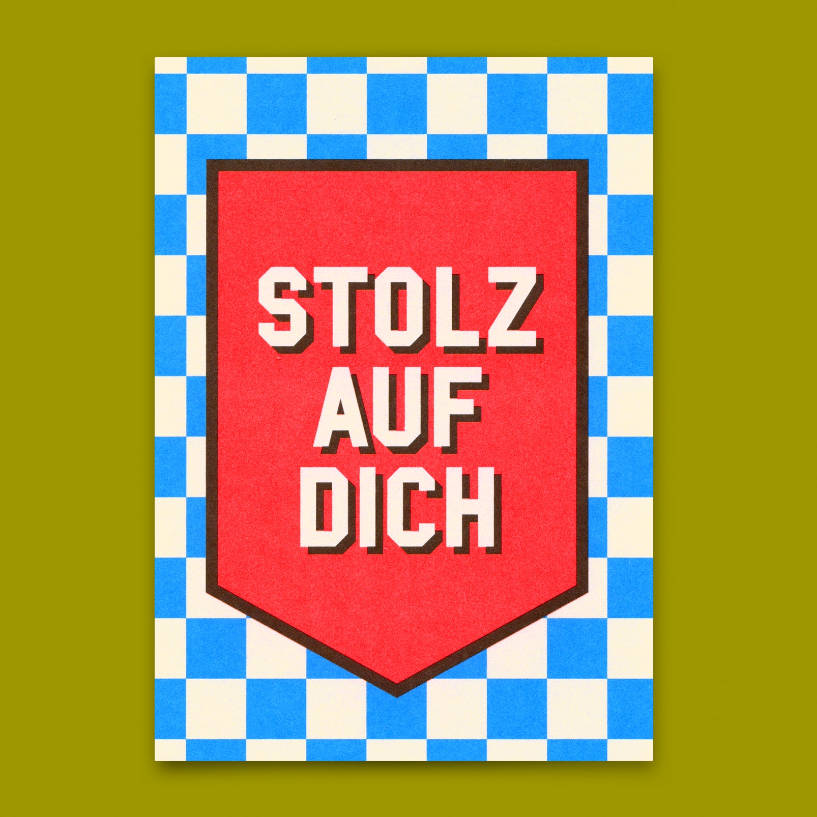 Postkarte "Stolz auf dich" | Besondere Karte zur Gratulation
