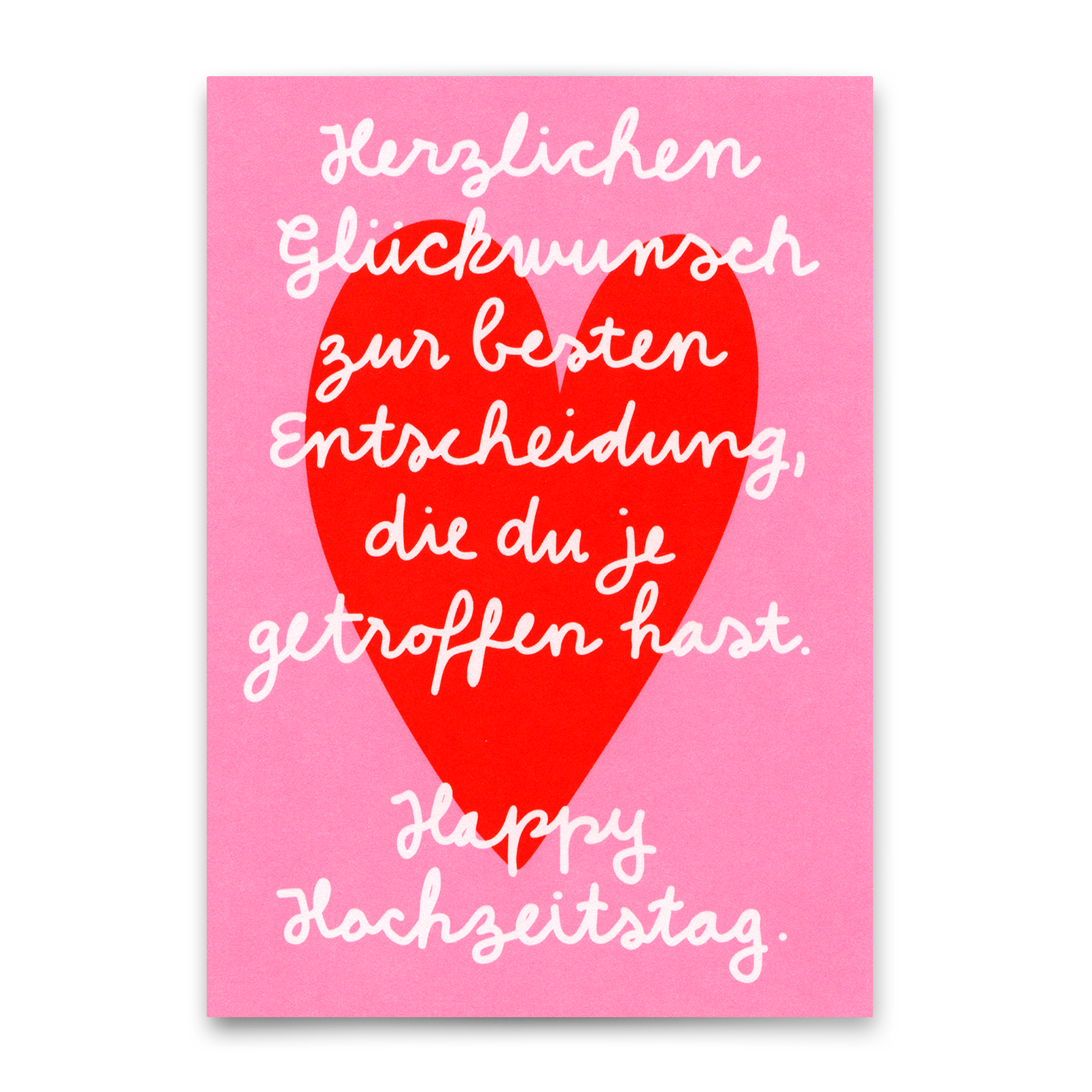 Postkarte "Happy Hochzeitstag" | Schöne Karte zum Hochzeitstag