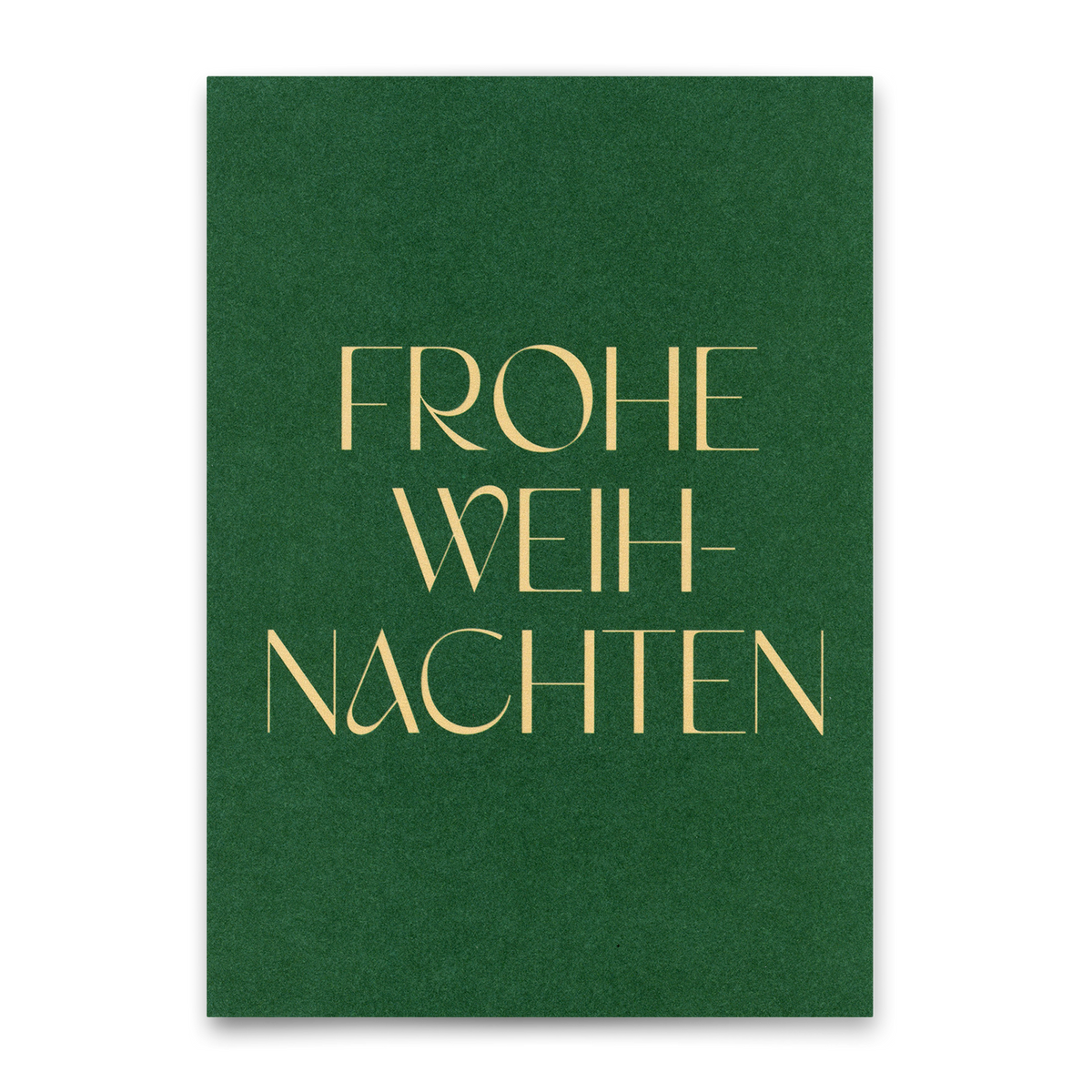 Postkarte "Frohe Weihnachten Grün" | Schöne Postkarte zu Weihnachten