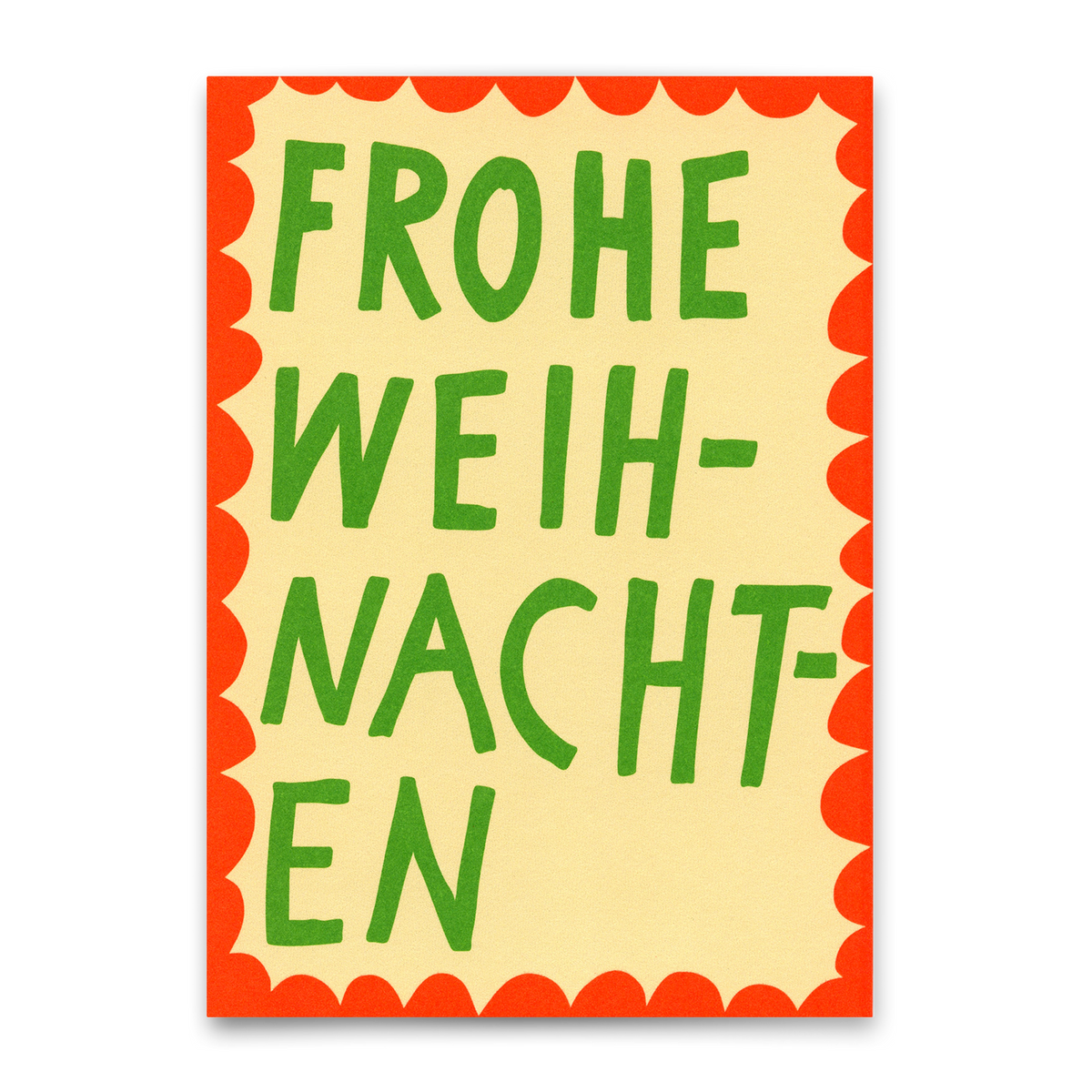 Postkarte "Frohe Weihnachten Scherenschnitt" | Besondere Postkarte zu Weihnachten