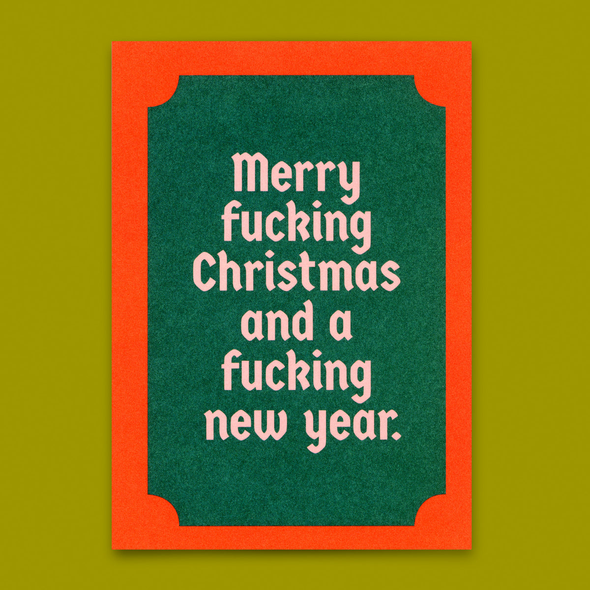 Postkarte "Merry fucking Christmas" | Ausgefallene Postkarte zu Weihnachten