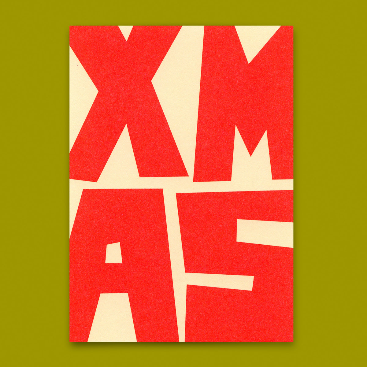 Postkarte "XMAS Block" | Coole Postkarte zu Weihnachten