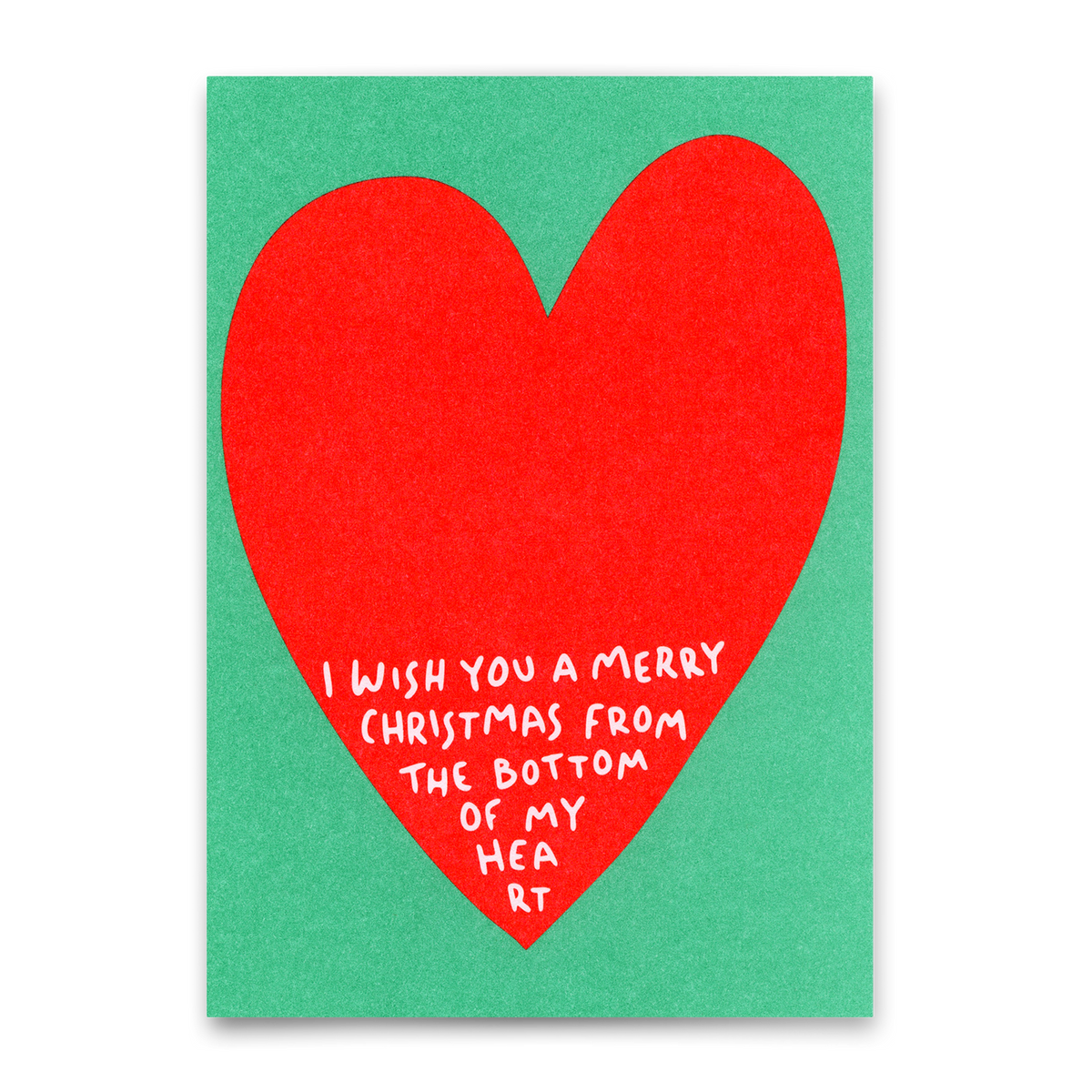 Postkarte "Bottom of my heart" | Schöne Postkarte zu Weihnachten