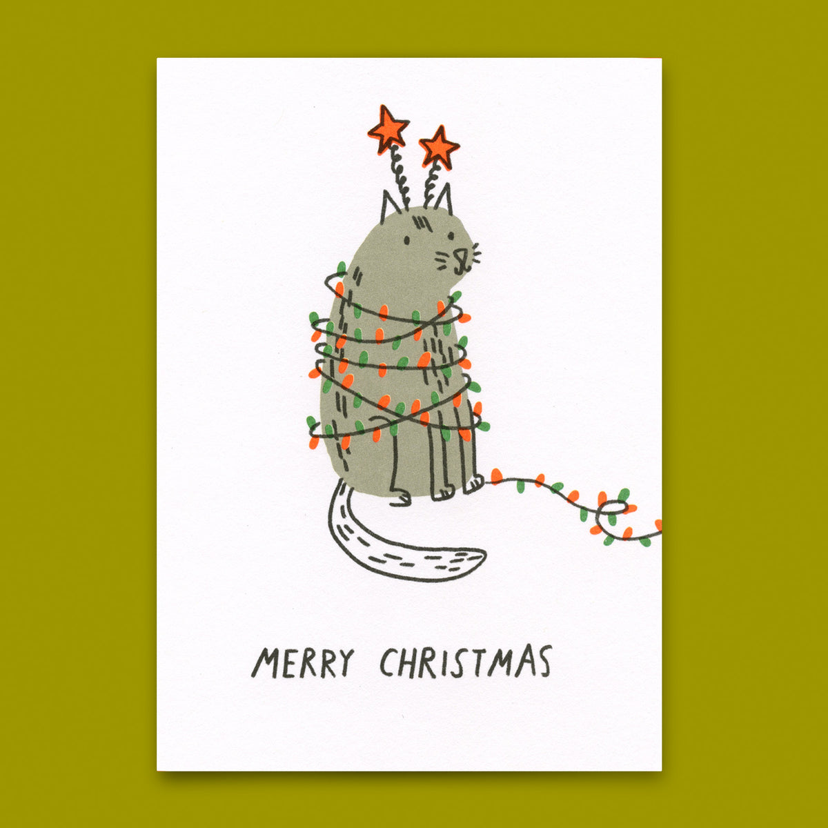 Postkarte "Xmas Chaos" | Lustige Postkarte zu Weihnachten