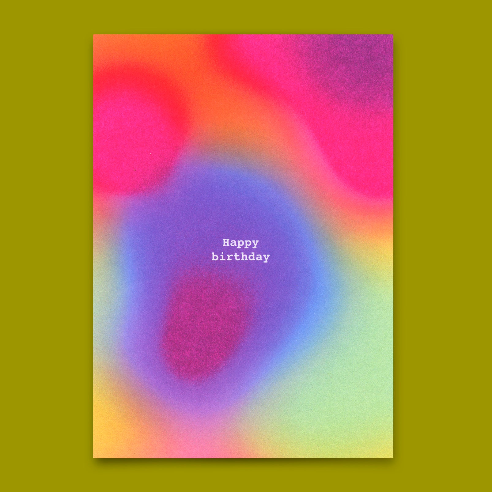 Postcard "Happy Birthday Colorful" | Unusual birthday card