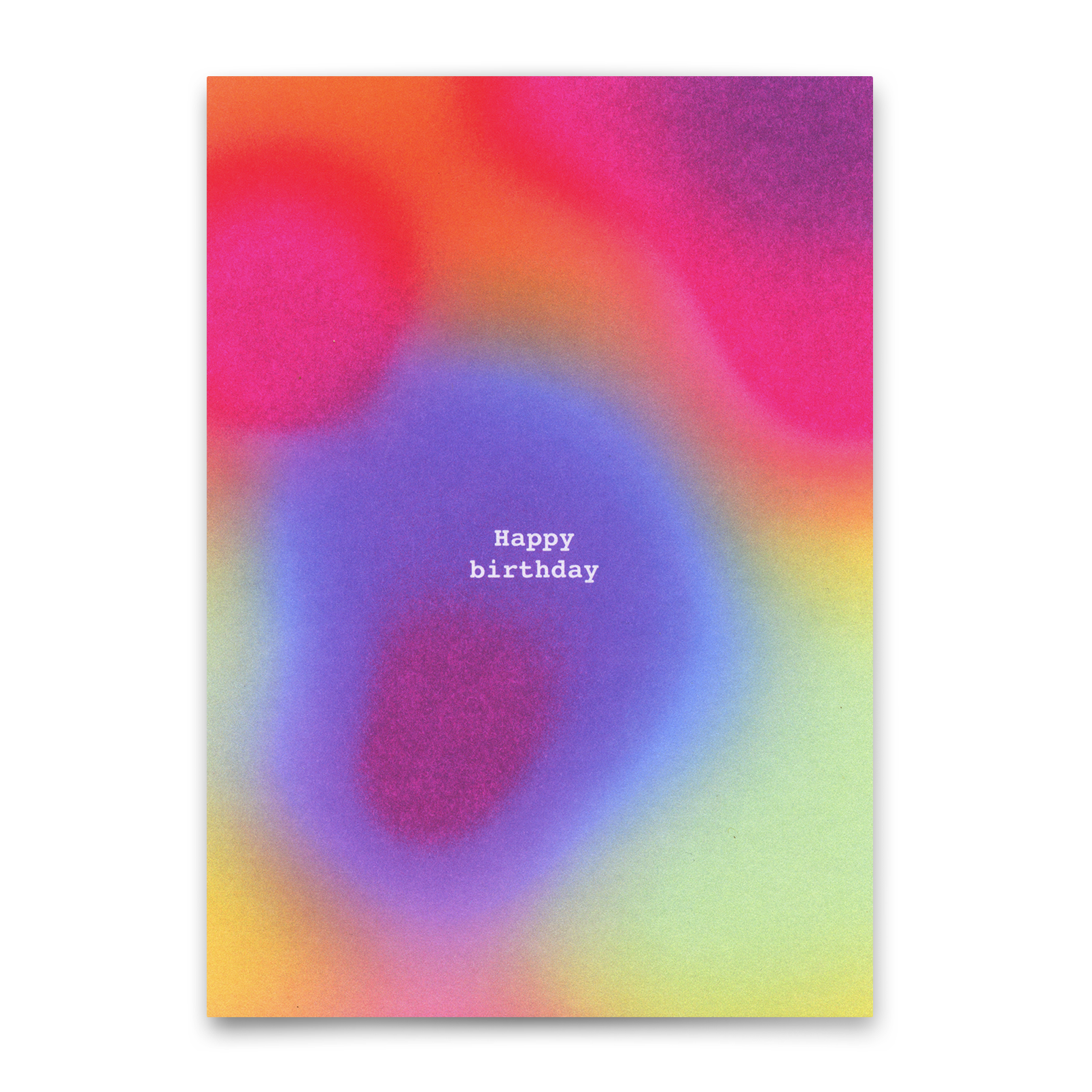 Postcard "Happy Birthday Colorful" | Unusual birthday card