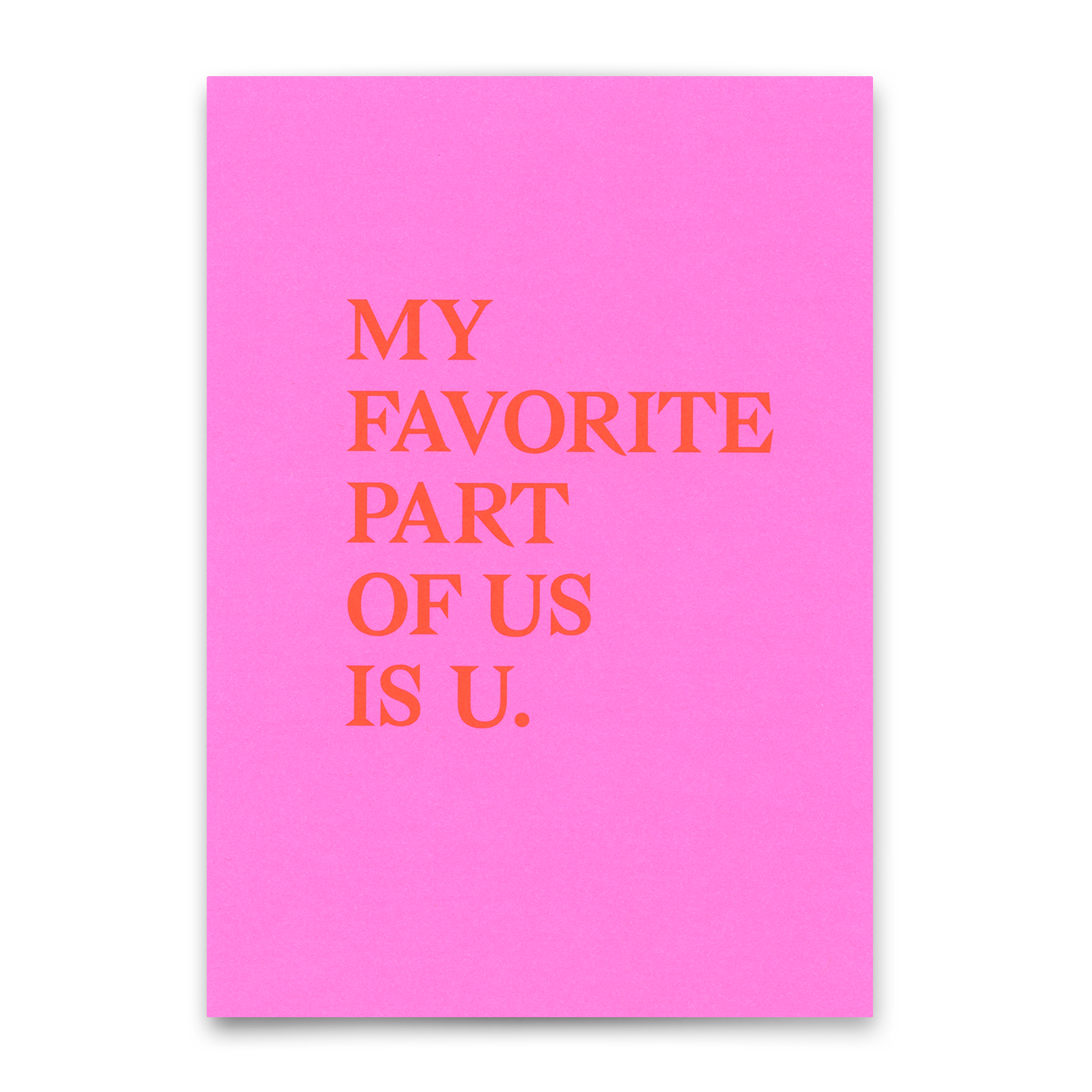 Postkarte "My favorite part" | Schöne Karte mit Spruch für Verliebte