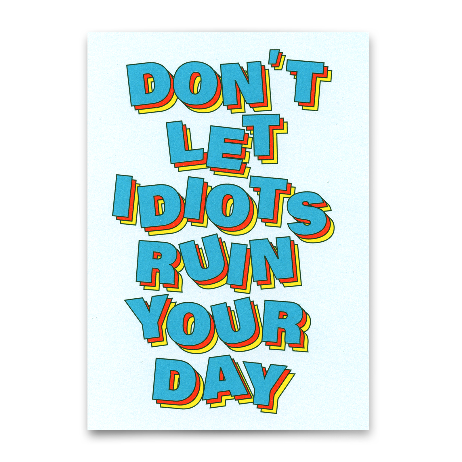 Postkarte "Idiots" | Lustige Karte für jeden Anlass