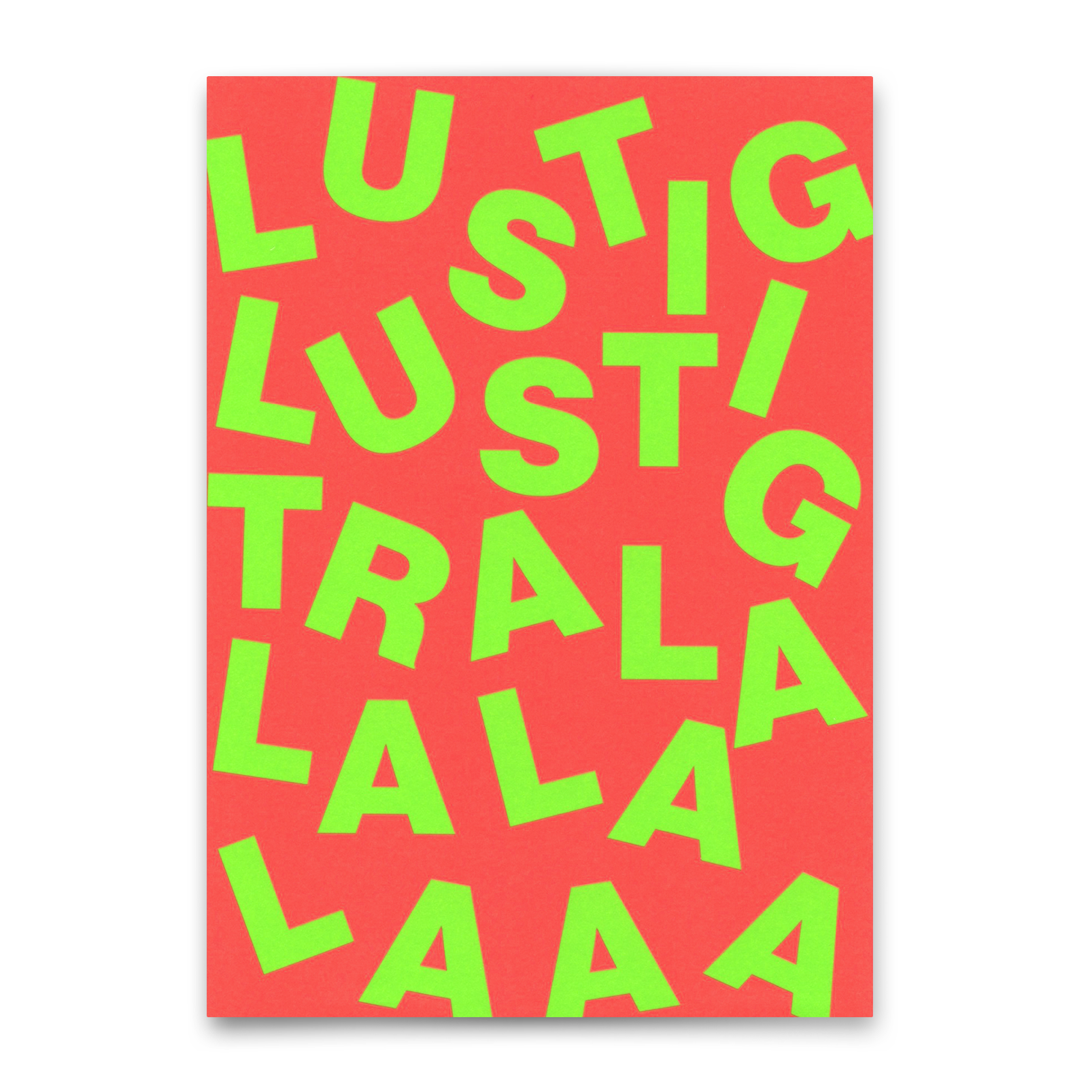 Postkarte "Lustig Lustig" | Lustige Karte zum Geburtstage