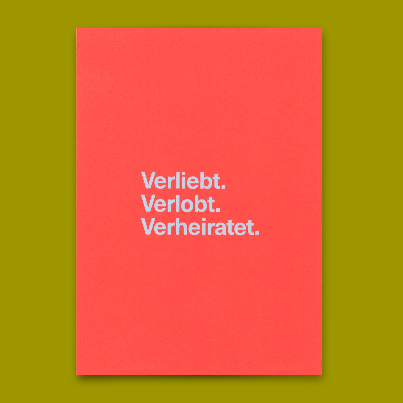Postkarte "Verliebt. Verlobt. Verheiratet." | Besondere Karte zur Hochzeit