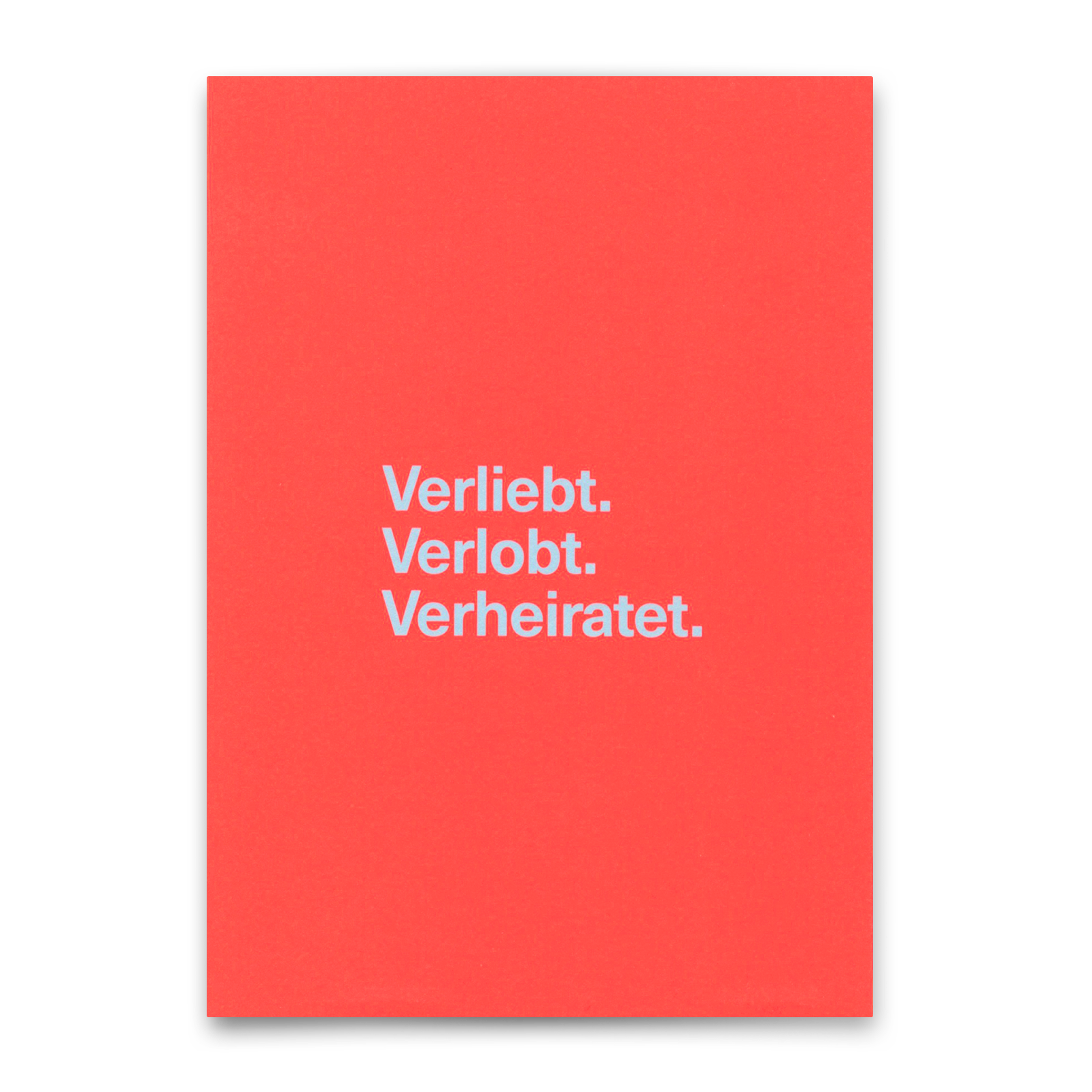 Postkarte "Verliebt. Verlobt. Verheiratet." | Besondere Karte zur Hochzeit