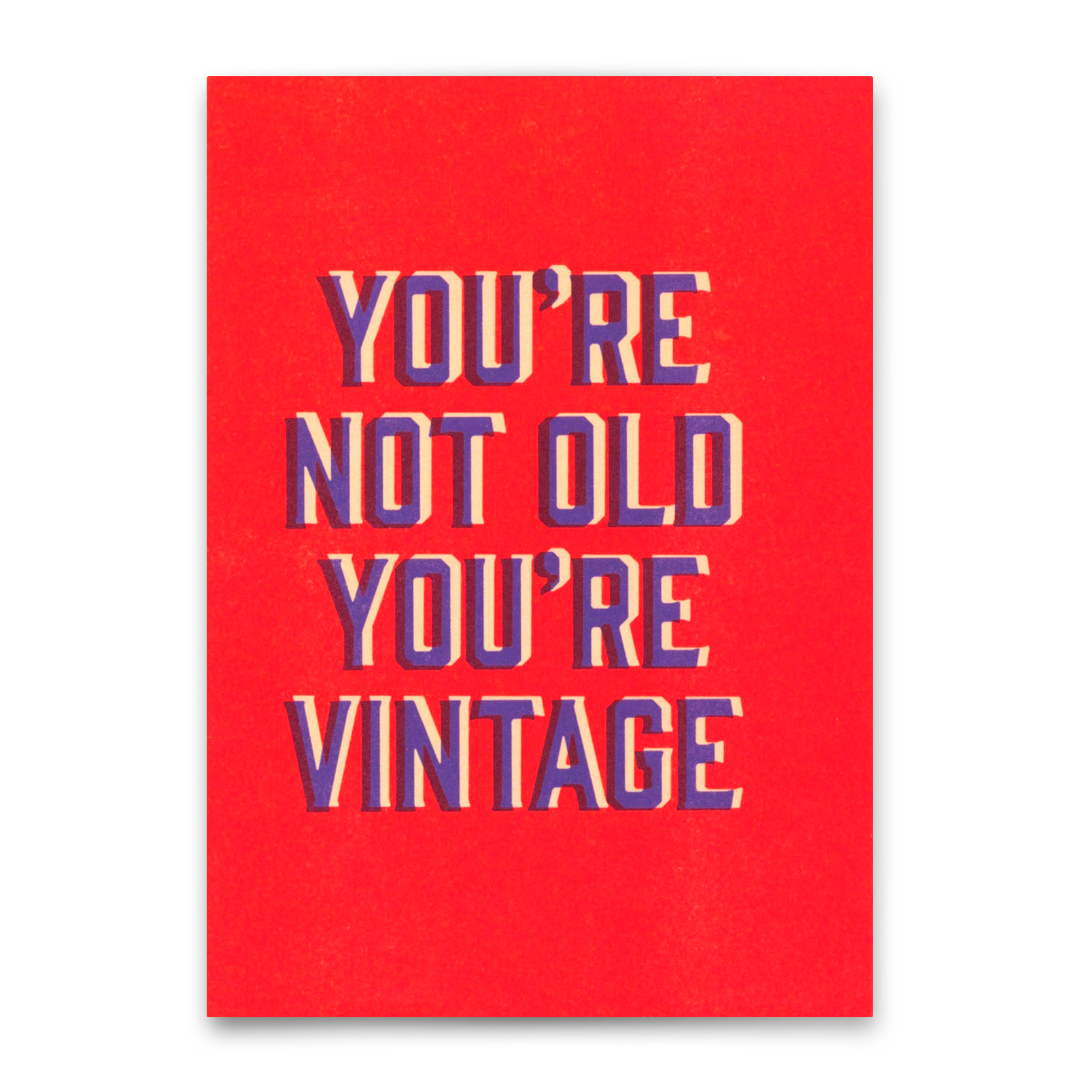Postkarte "You`re vintage" | Lustige Karte zum Geburtstag