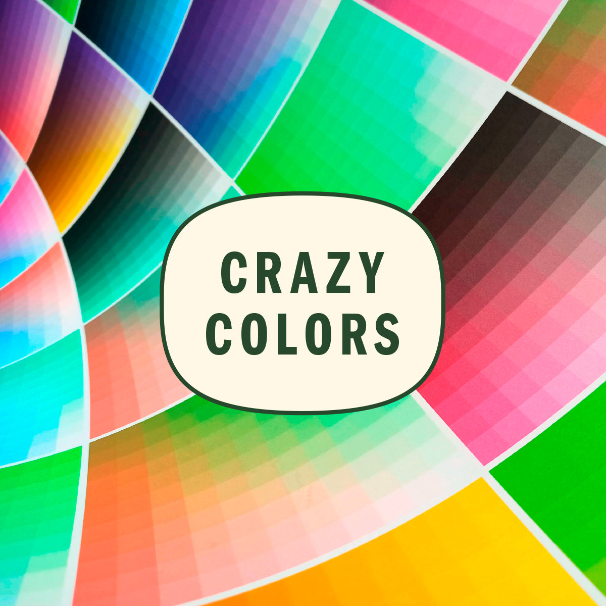 Postcard "Happy Birthday Colorful" | Unusual birthday card