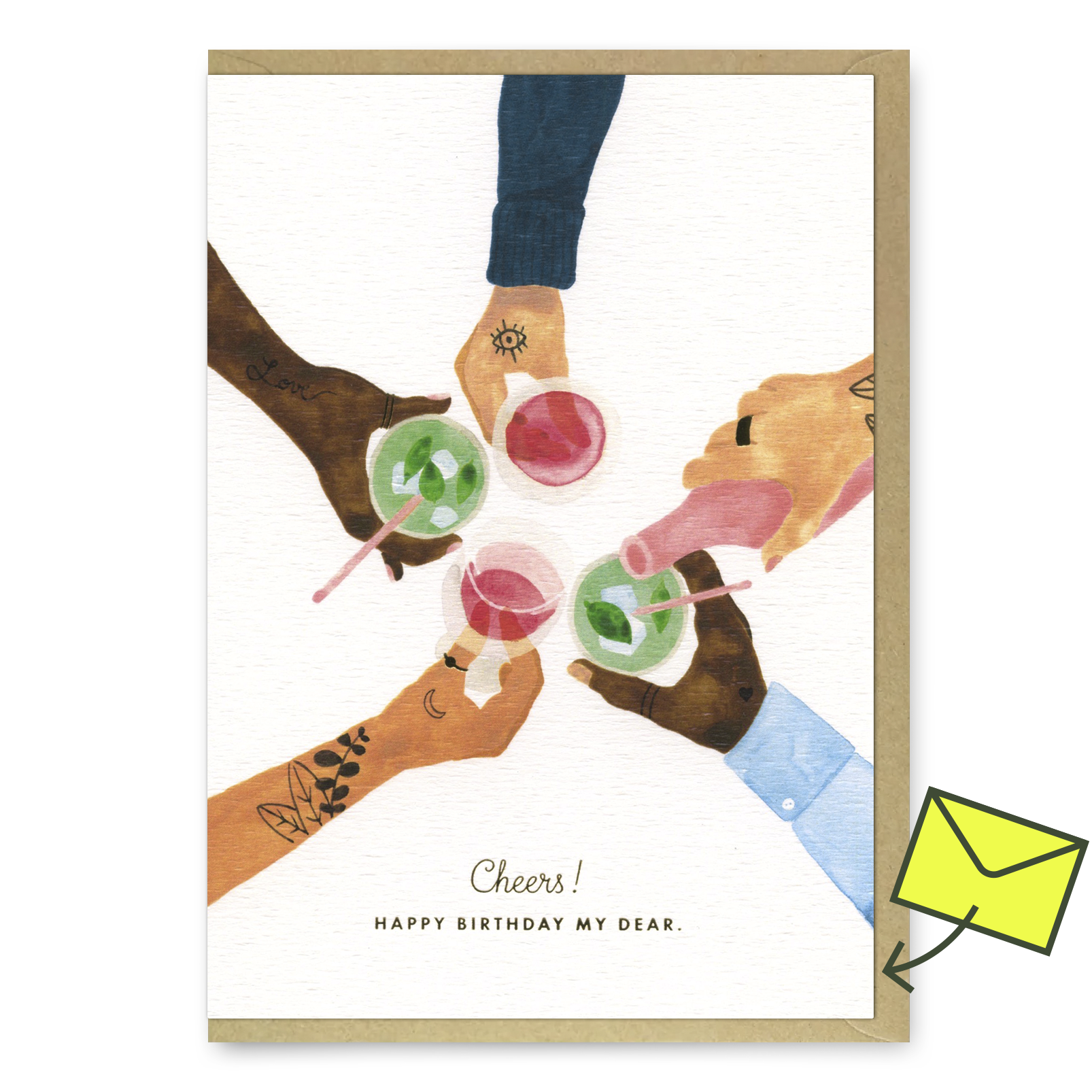 Grußkarte "Cheers" | Klappkarte zum Geburtstag | ALL THE WAYS TO SAY