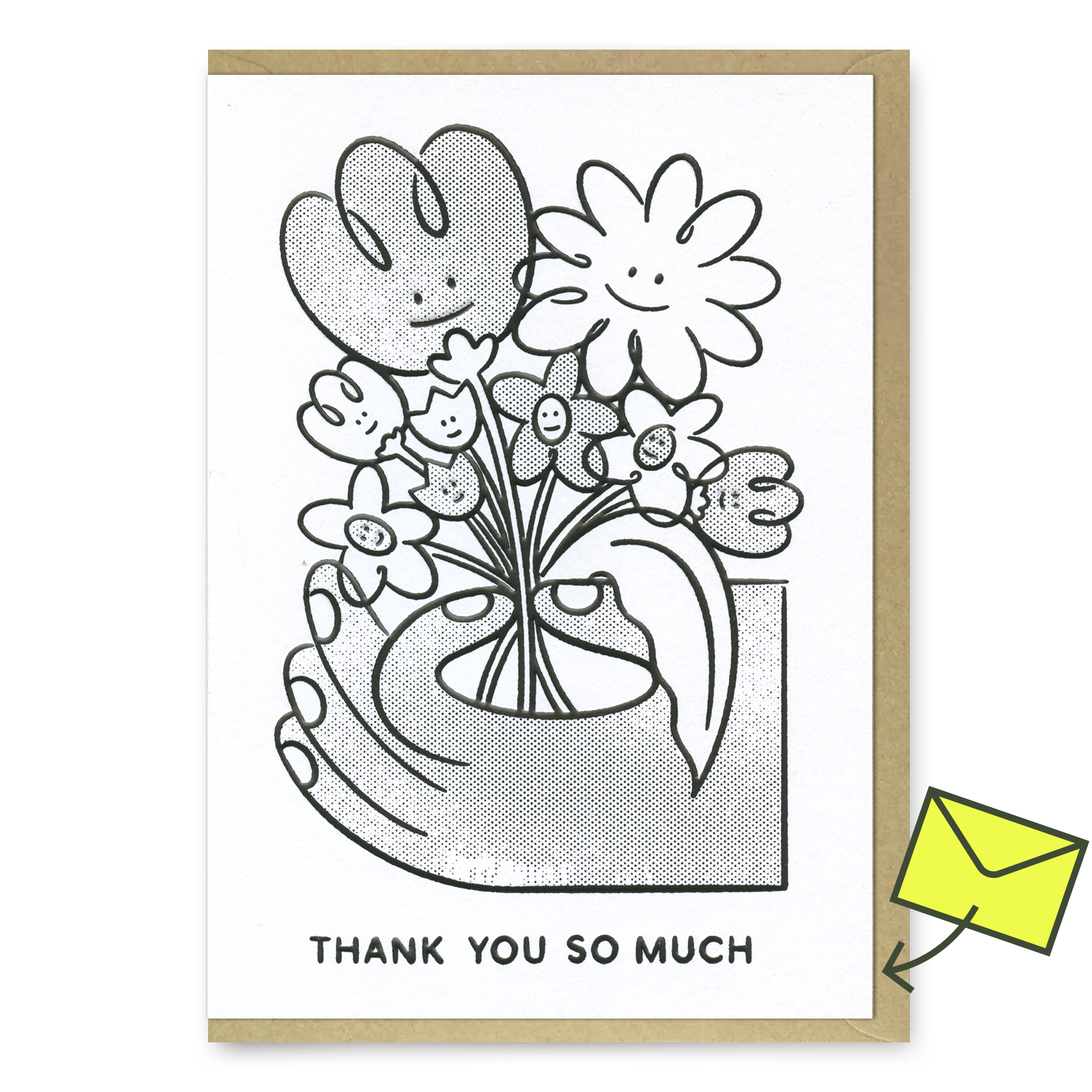 Grußkarte „Flowers“ | Schöne Klappkarte zum Dankesagen | Studio Boketto