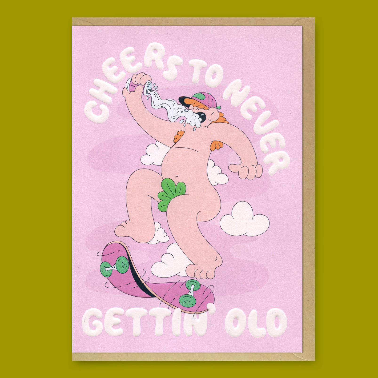 Grußkarte „Gettin Old“ | Lustige Klappkarte zum Älterwerden | Studio Boketto