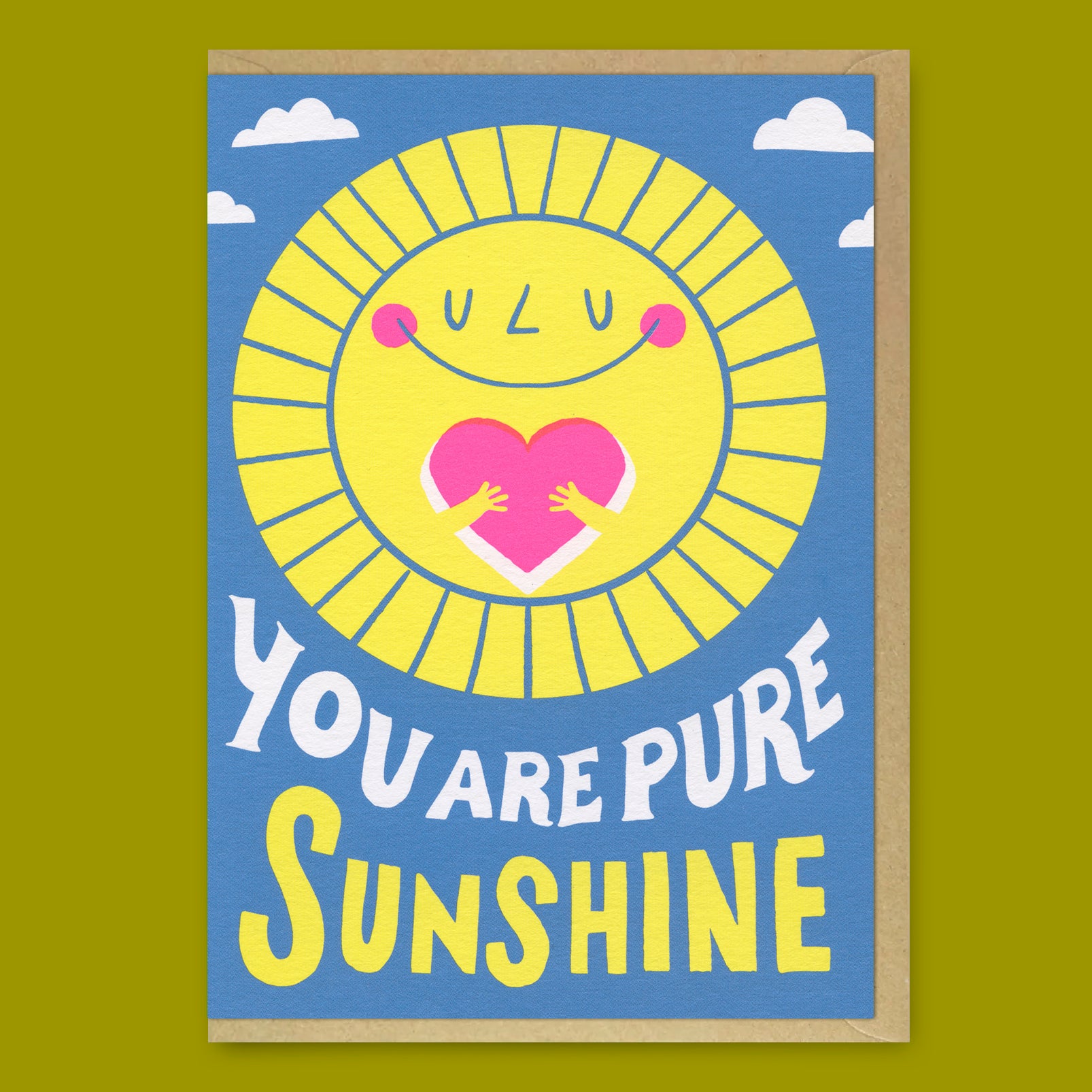 Grußkarte „You are Pure Sunshine“ | Freundliche Klappkarte für gute Laune | Ohh Deer