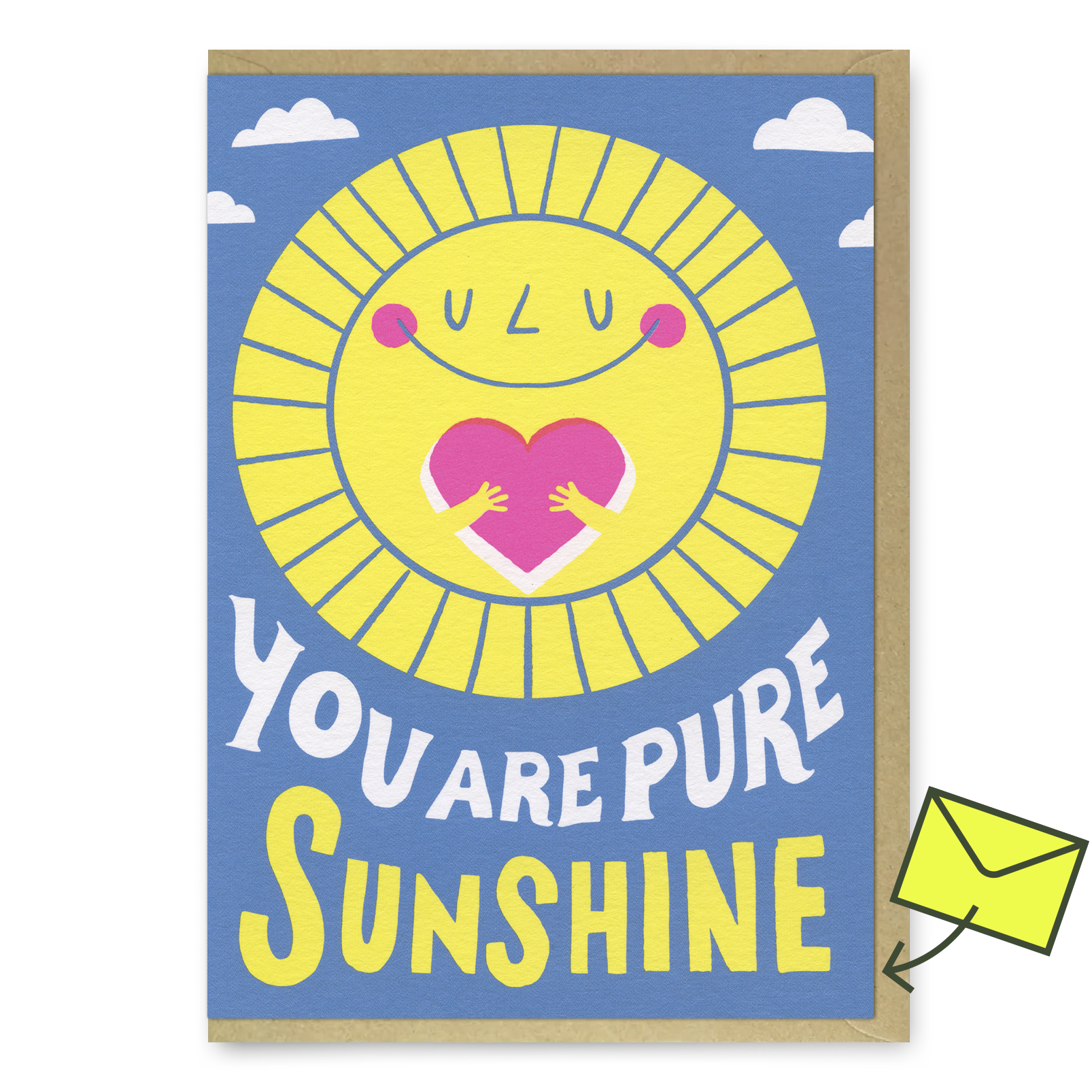 Grußkarte „You are Pure Sunshine“ | Freundliche Klappkarte für gute Laune | Ohh Deer