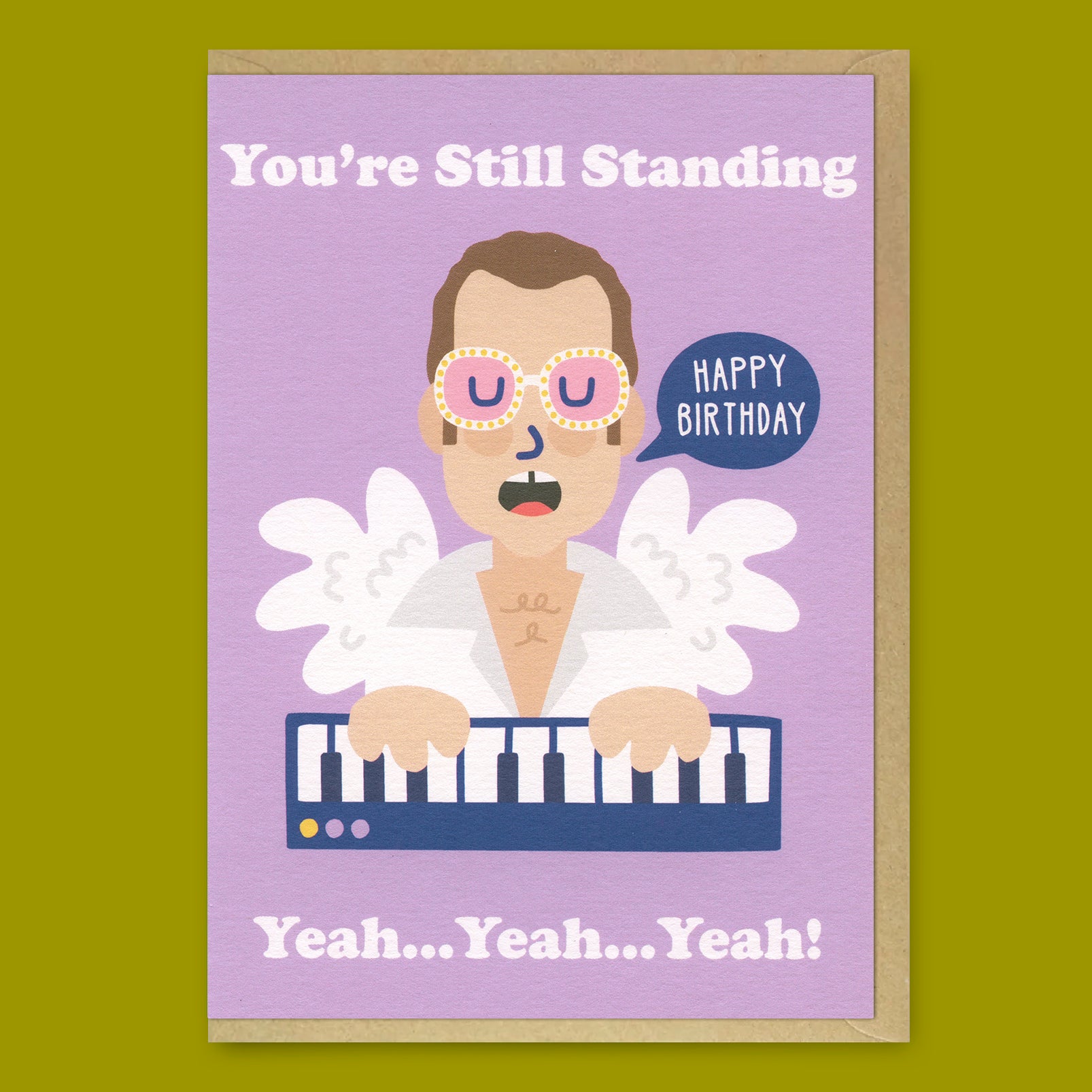 Grußkarte „You’re Still Standing“ | Aufmunternde Klappkarte für Lebensfreude | Studio Boketto