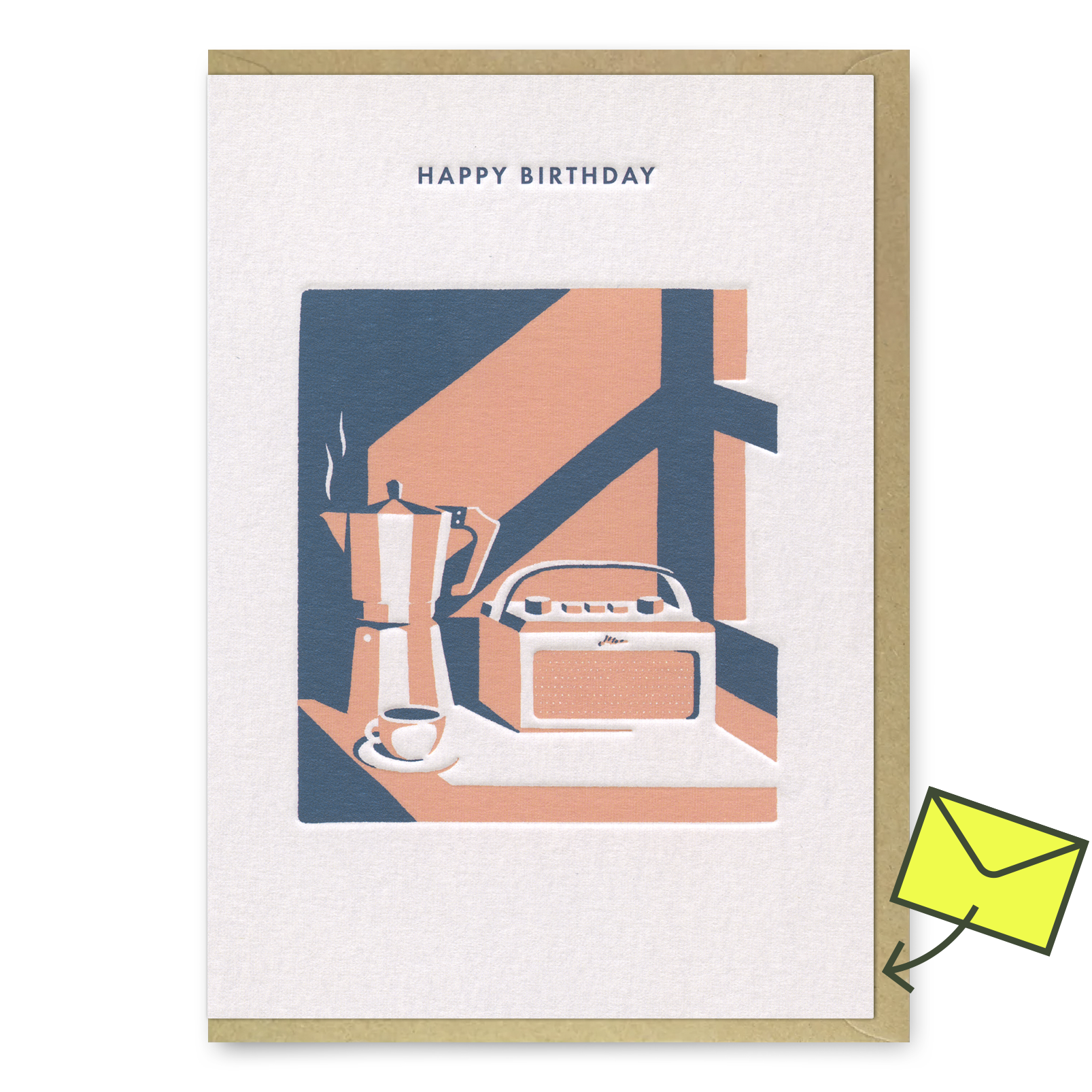 Grußkarte „Happy Birthday Coffee“ | Kaffee-Liebhaber-Karte zum Geburtstag | Ohh Deer