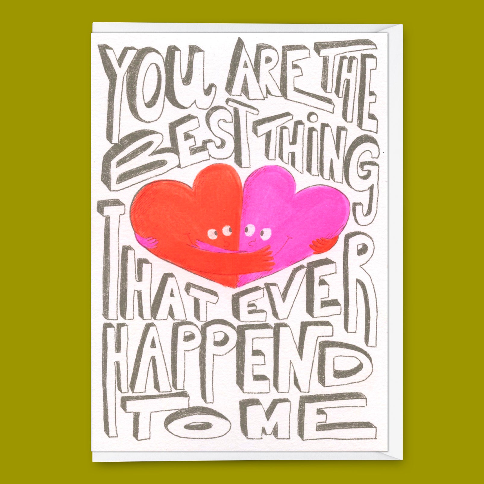 Greeting card "You are the best thing" | Beautiful folding card for lovers