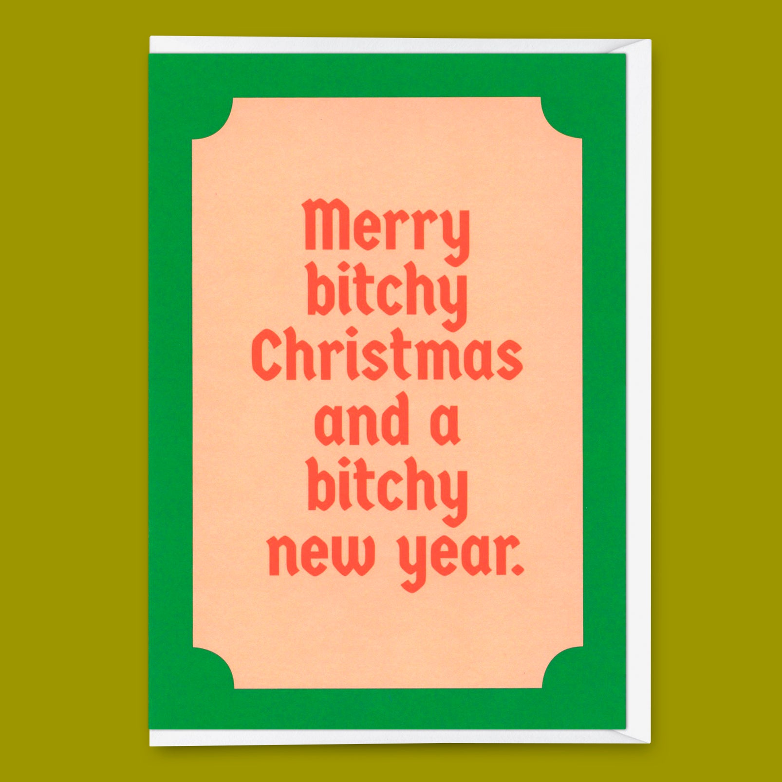 Grußkarte "Bitchy christmas" | Lustige Klappkarte mit Spruch zu Weihnachten