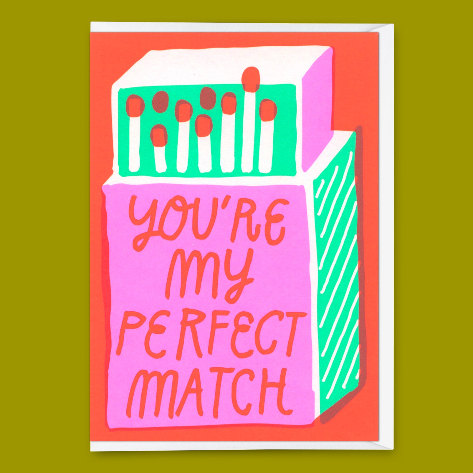 Grußkarte "Perfect Match" | Besondere Klappkarte für Verliebte