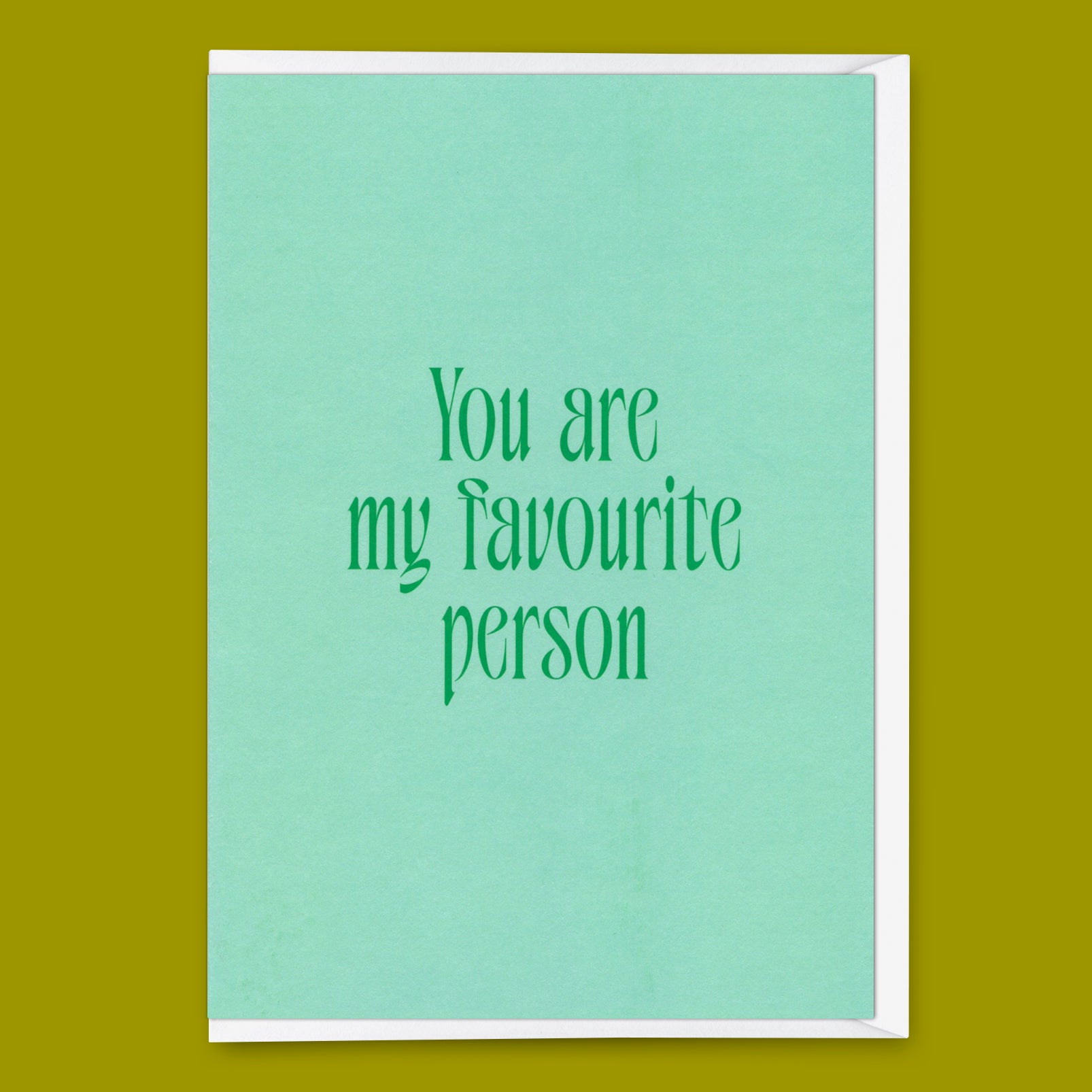 Grußkarte "You are my favorite person" | Schöne Klappkarte für Verliebte