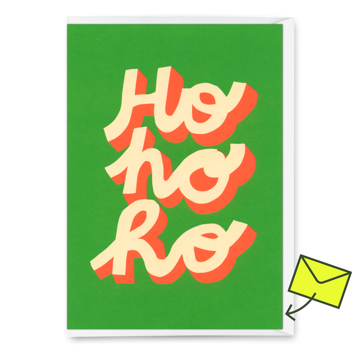 Grußkarte "HoHoHo" | Schöne Karte zu Weihnachten