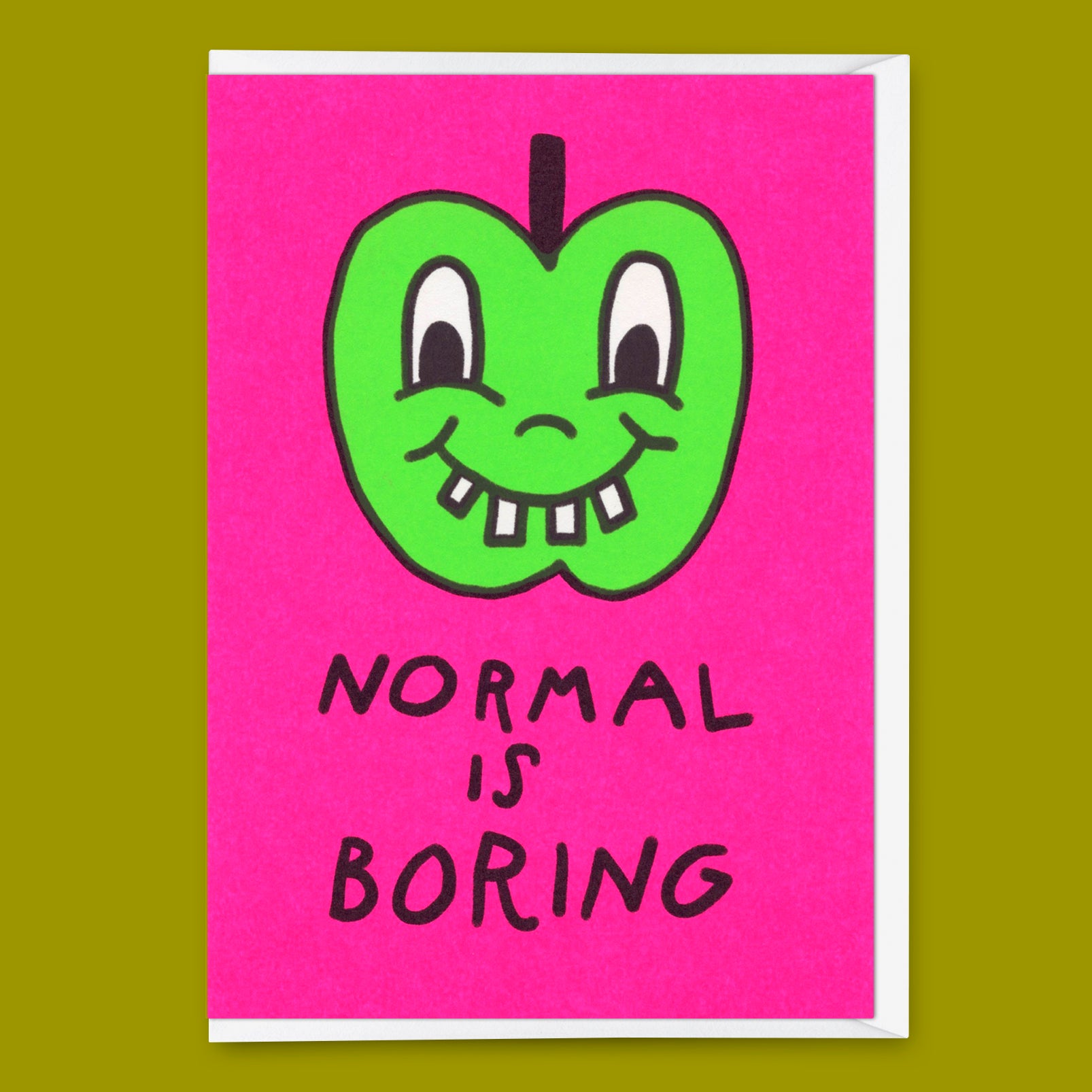 Grußkarte "Normal is boring" | Coole Klappkarte für jeden Anlass