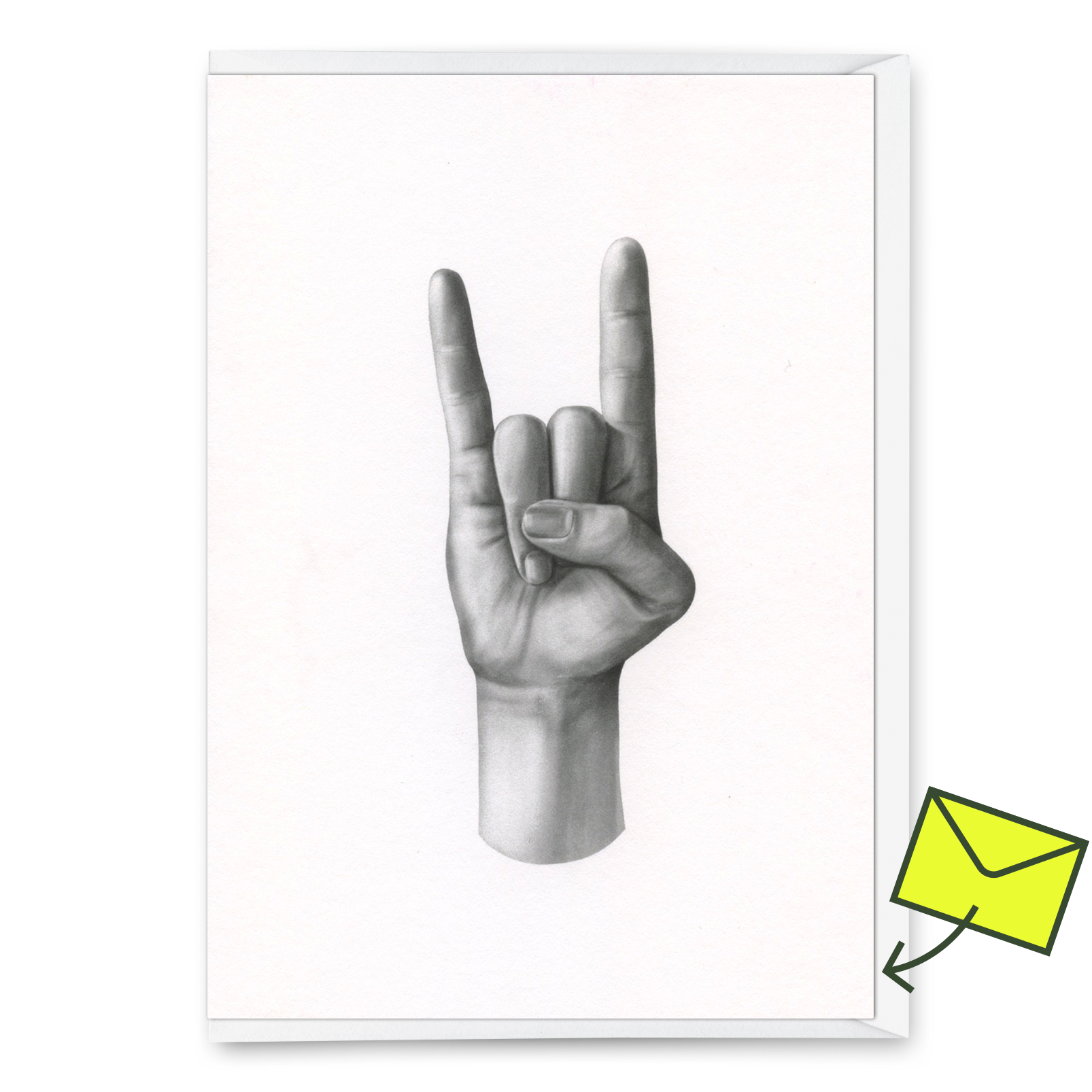 Grußkarte "Rock'n'Roll" | Coole Klappkarte für jeden Anlass