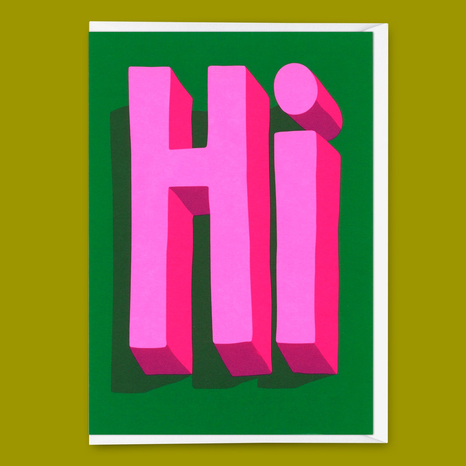 Greeting card "Hi" | Cool card for every occasion