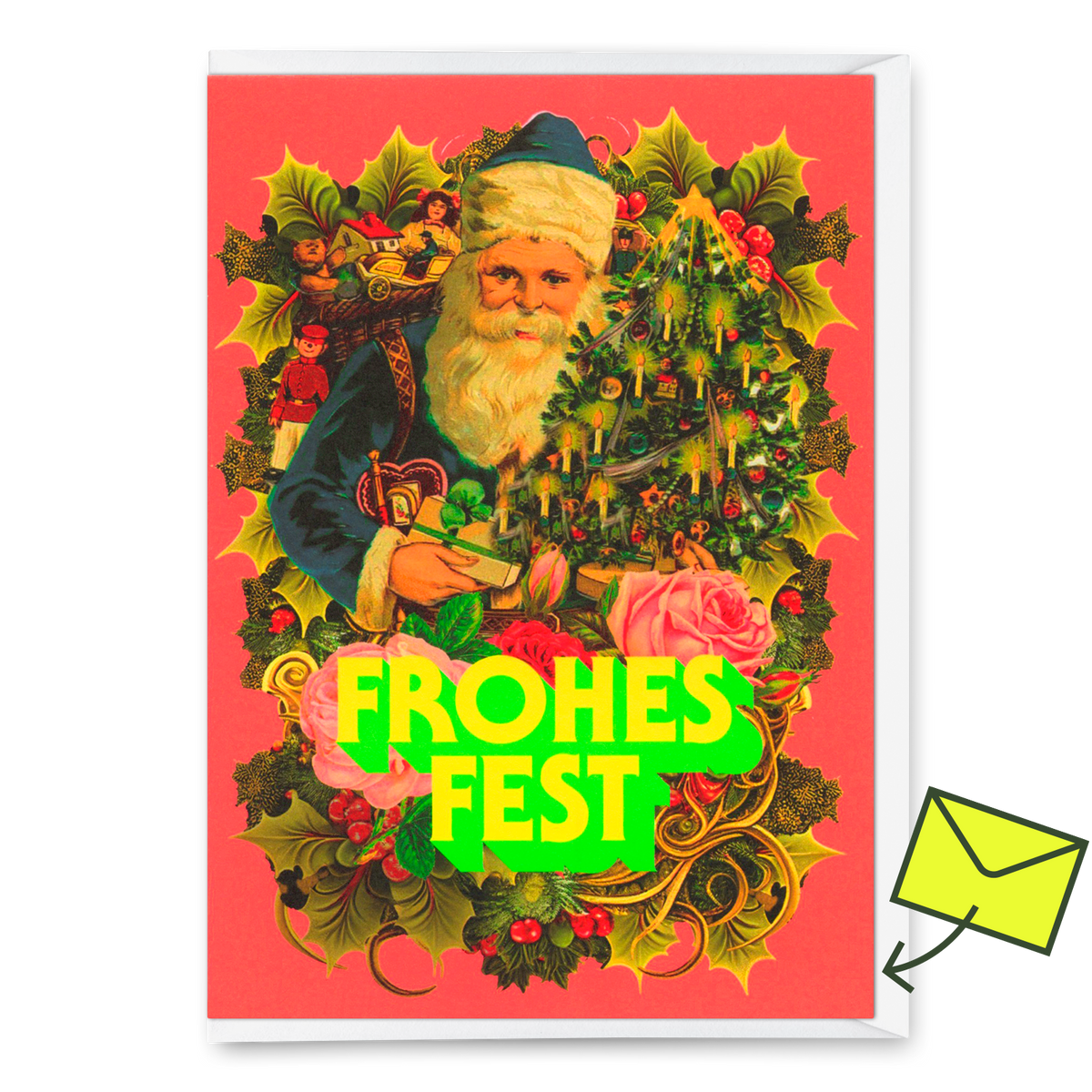 Grußkarte "Poesie Nikolaus" | Ausgefallene Klappkarte zu Weihnachten