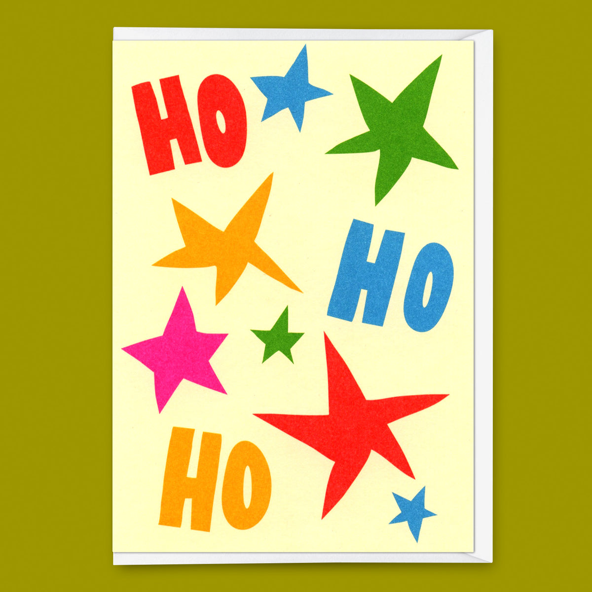 Grußkarte "Hohoho Stars" | Coole Klappkarte zu Weihnachten