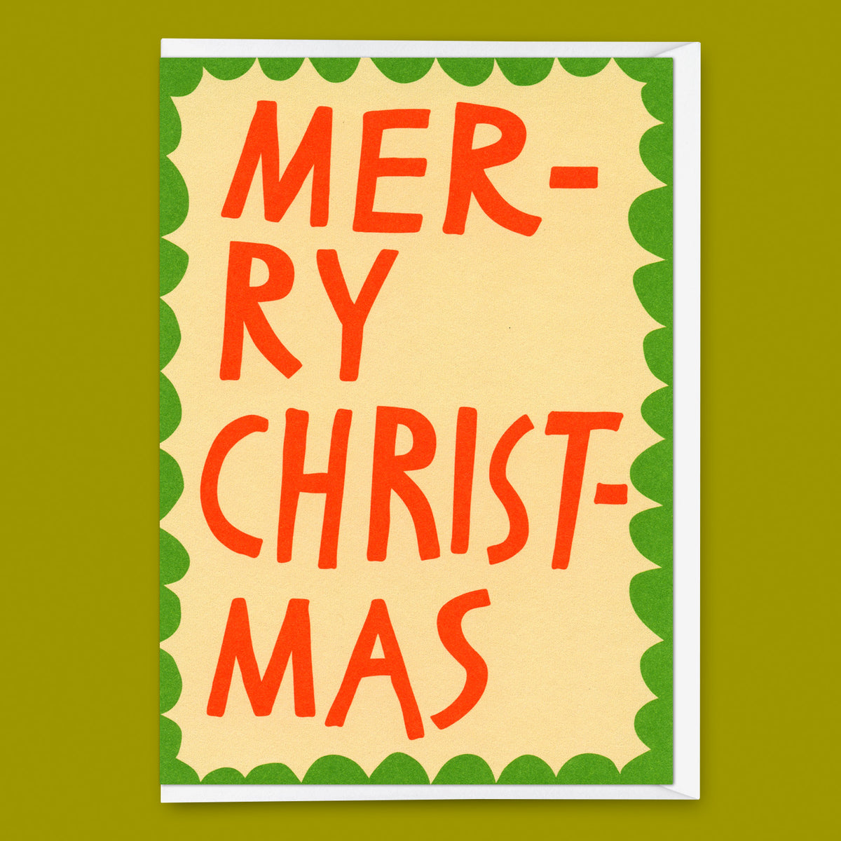Grußkarte "Merry Christmas Scherenschnitt" | Besondere Klappkarte zu Weihnachten
