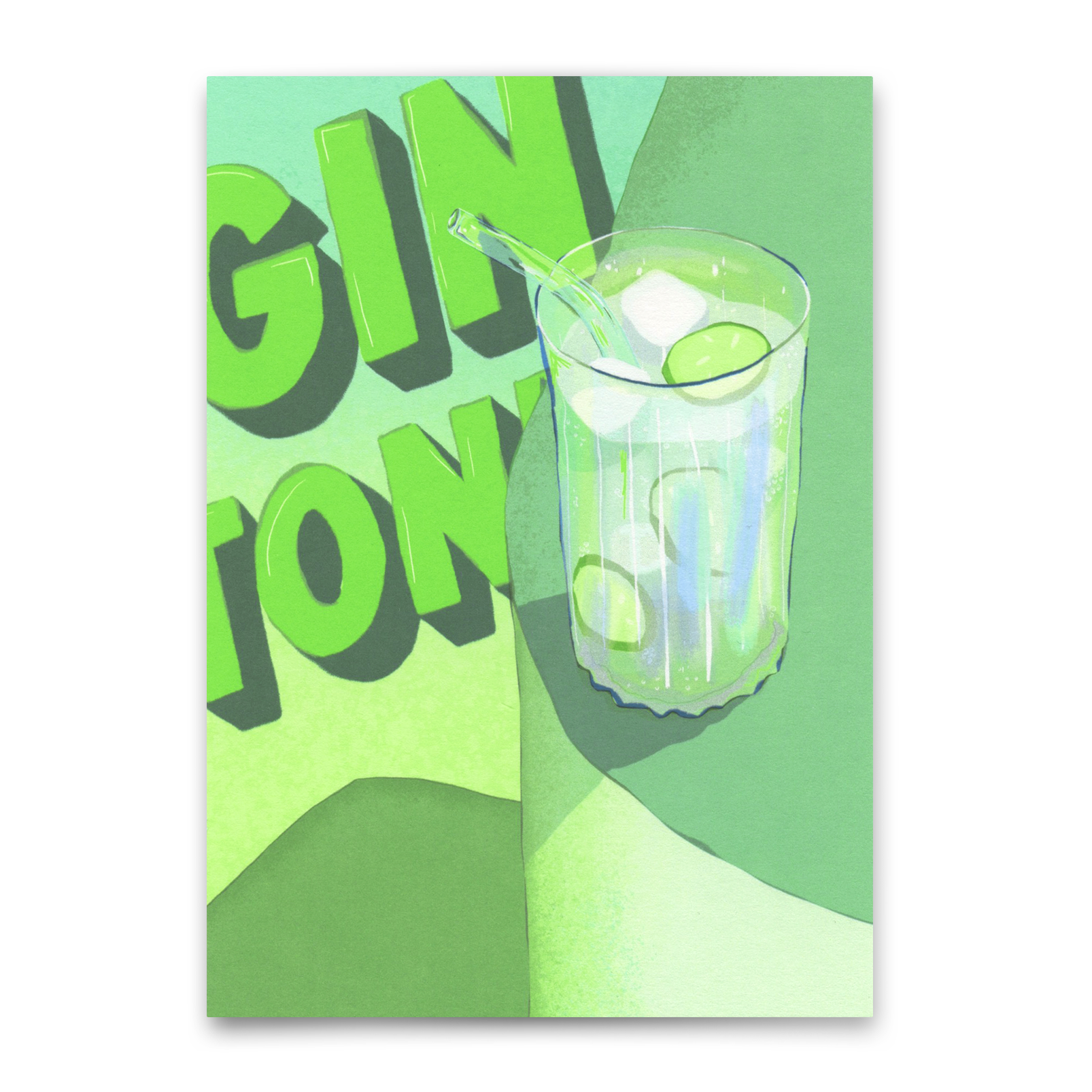 Postcard "Gin &amp; Tonic" | Cool card for every occasion