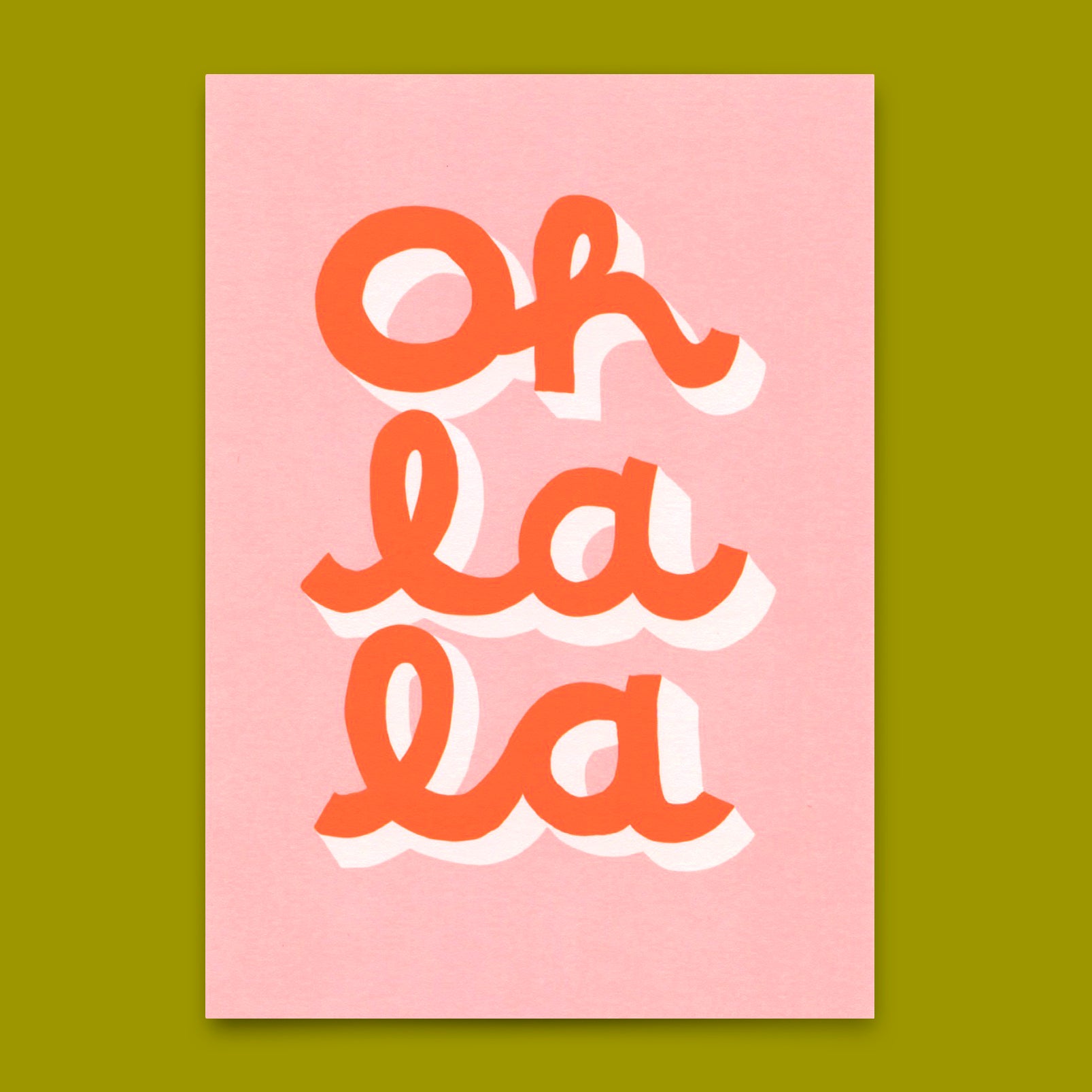 Postkarte "Oh La La" | Schöne Karte für jeden Anlass