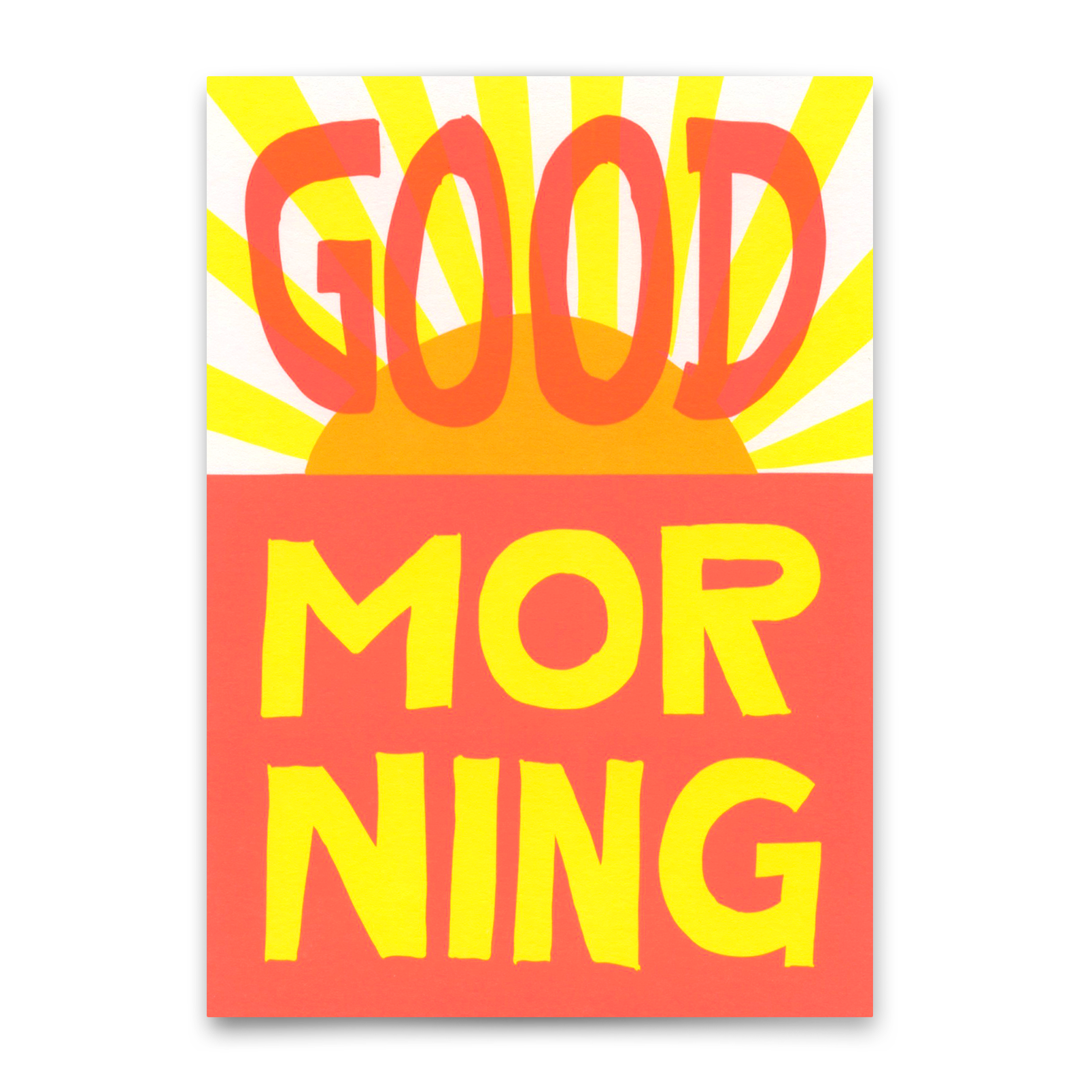 Postkarte "Good morning" | Schöne Karte mit Spruch