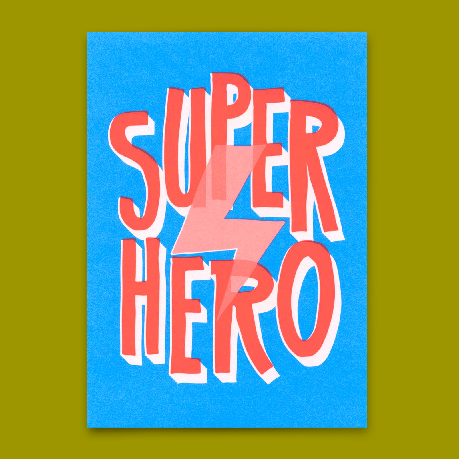 Postkarte "Super hero" | Coole Karte für jeden Anlass