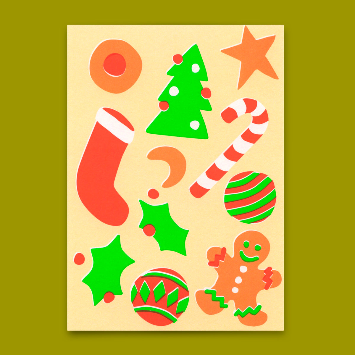 Postkarte "Christmas Icons" | Besondere Karte zu Weihnachten