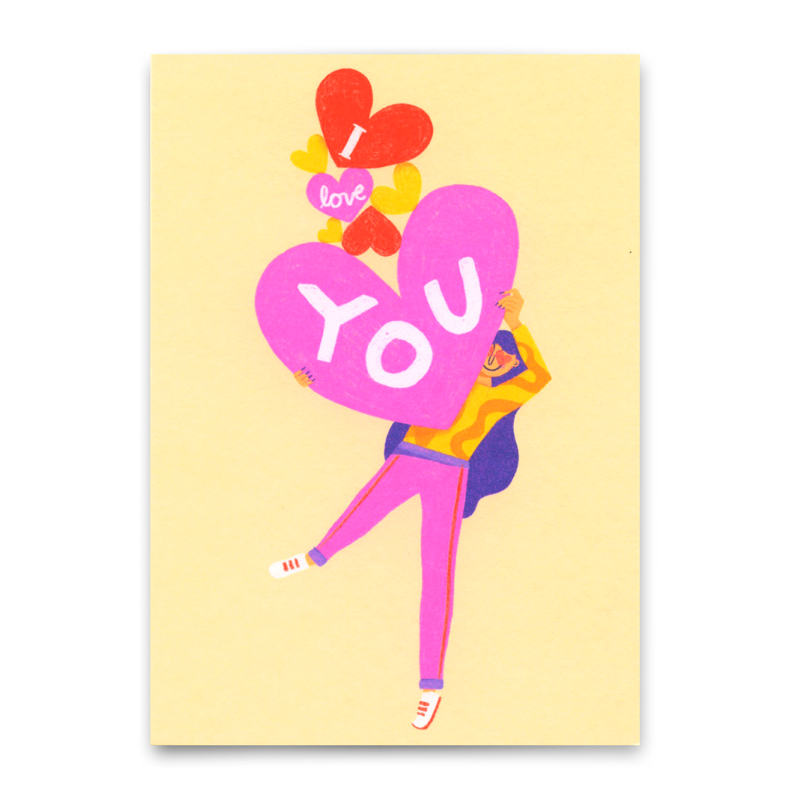 Postkarte "I love you Balloons" | Besondere Karte für Verliebte