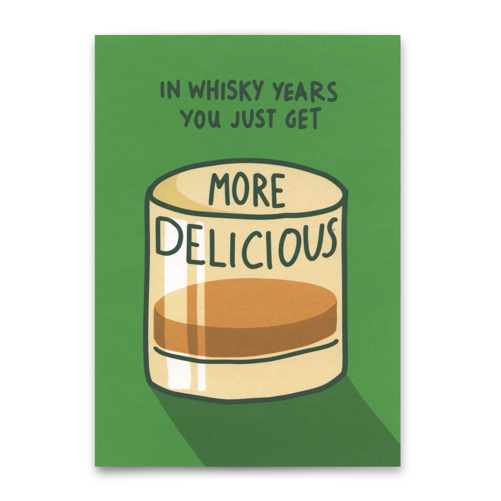 Postkarte "In whisky years…" | Lustige Karte zum Geburtstag