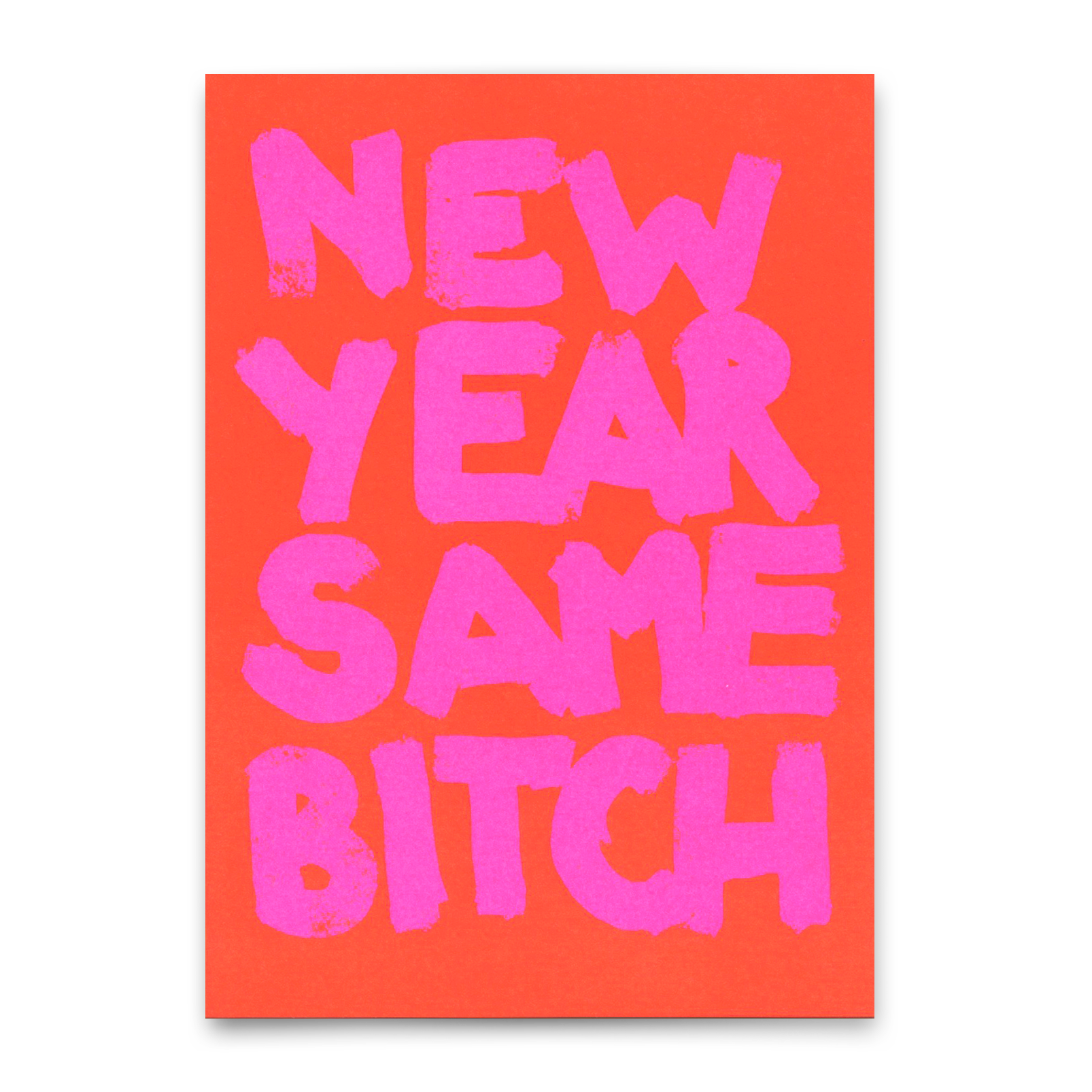 Postcard "Same bitch" | Funny card with saying for birthday