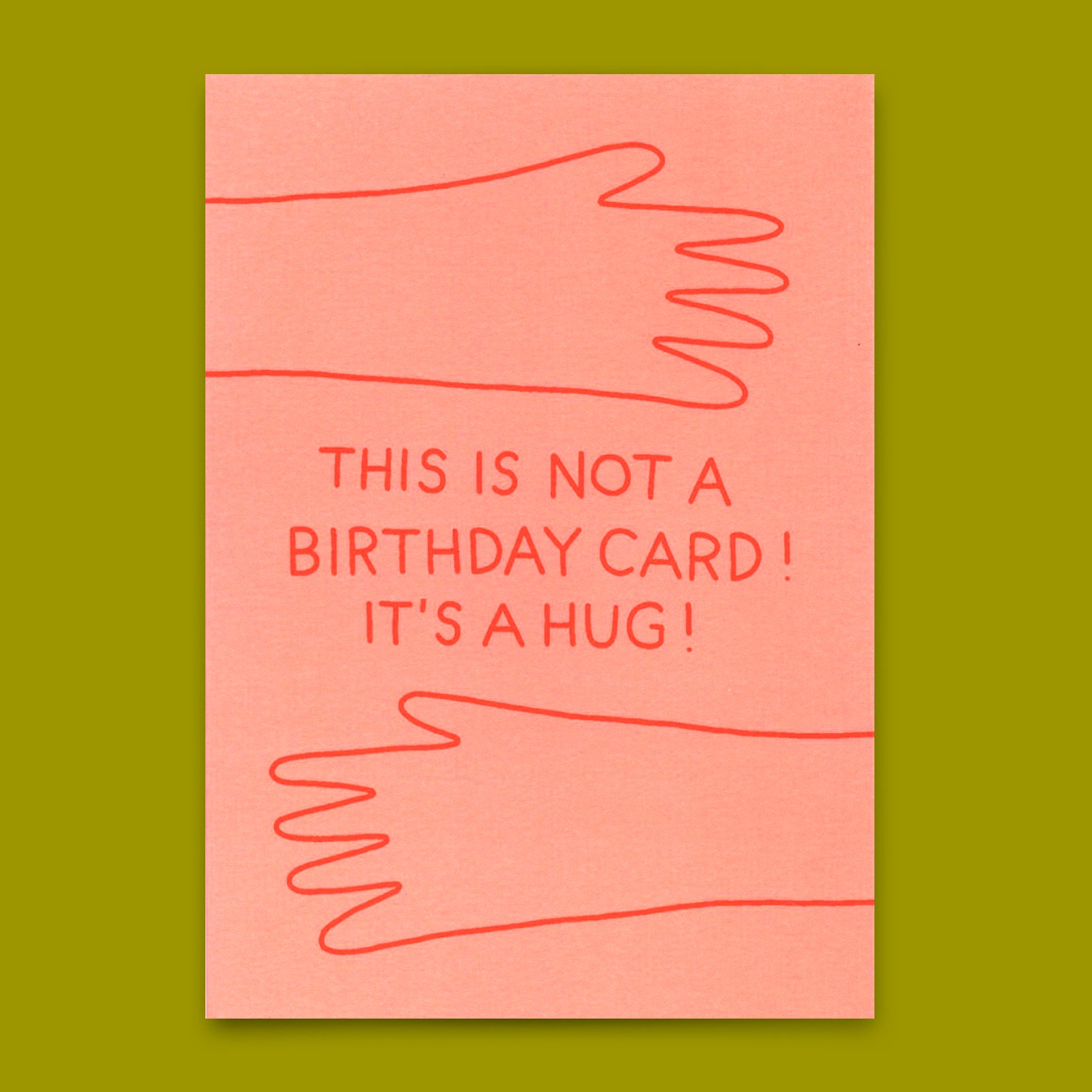 Postcard "This is not a birthday card" | Funny card for every occasion