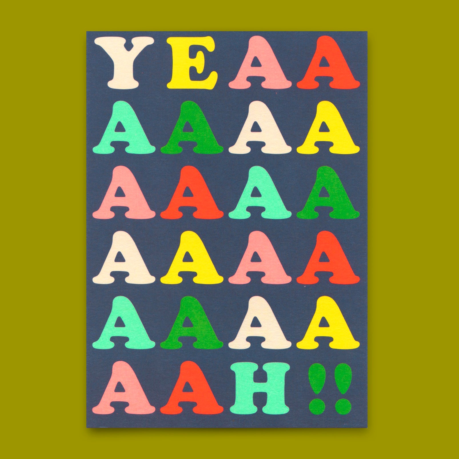 Postkarte "Yeaaaaah" | Schöne Karte für jeden Anlass