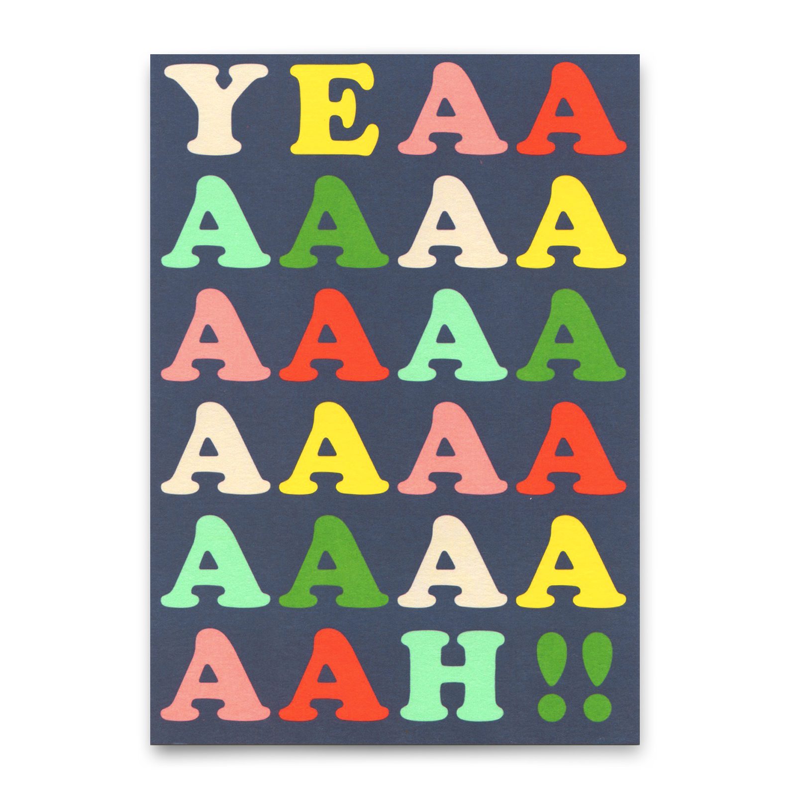 Postkarte "Yeaaaaah" | Schöne Karte für jeden Anlass