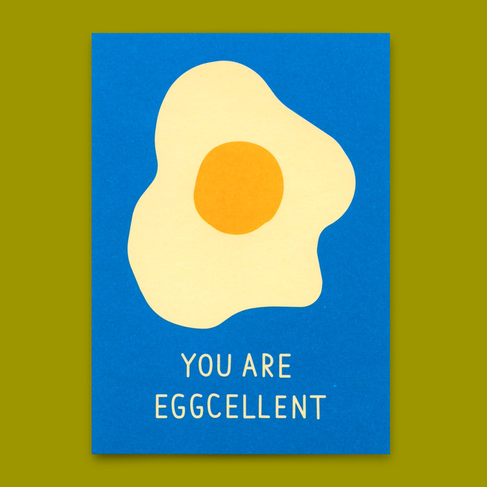 Postcard "You´re eggcelent" | Unusual card with saying